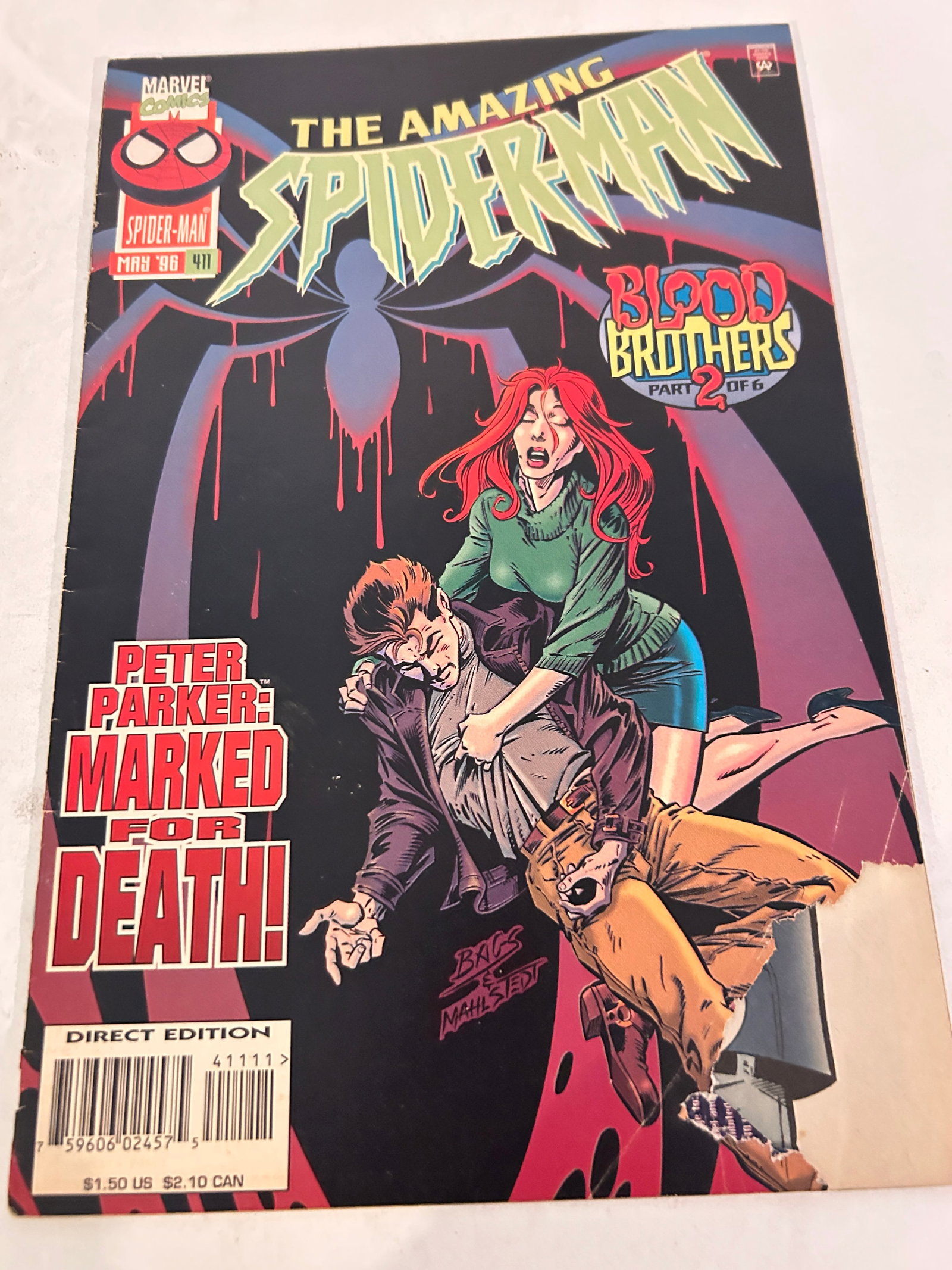 Vintage Comic Book The Amazing Spider-Man # 411 (1 of 2)