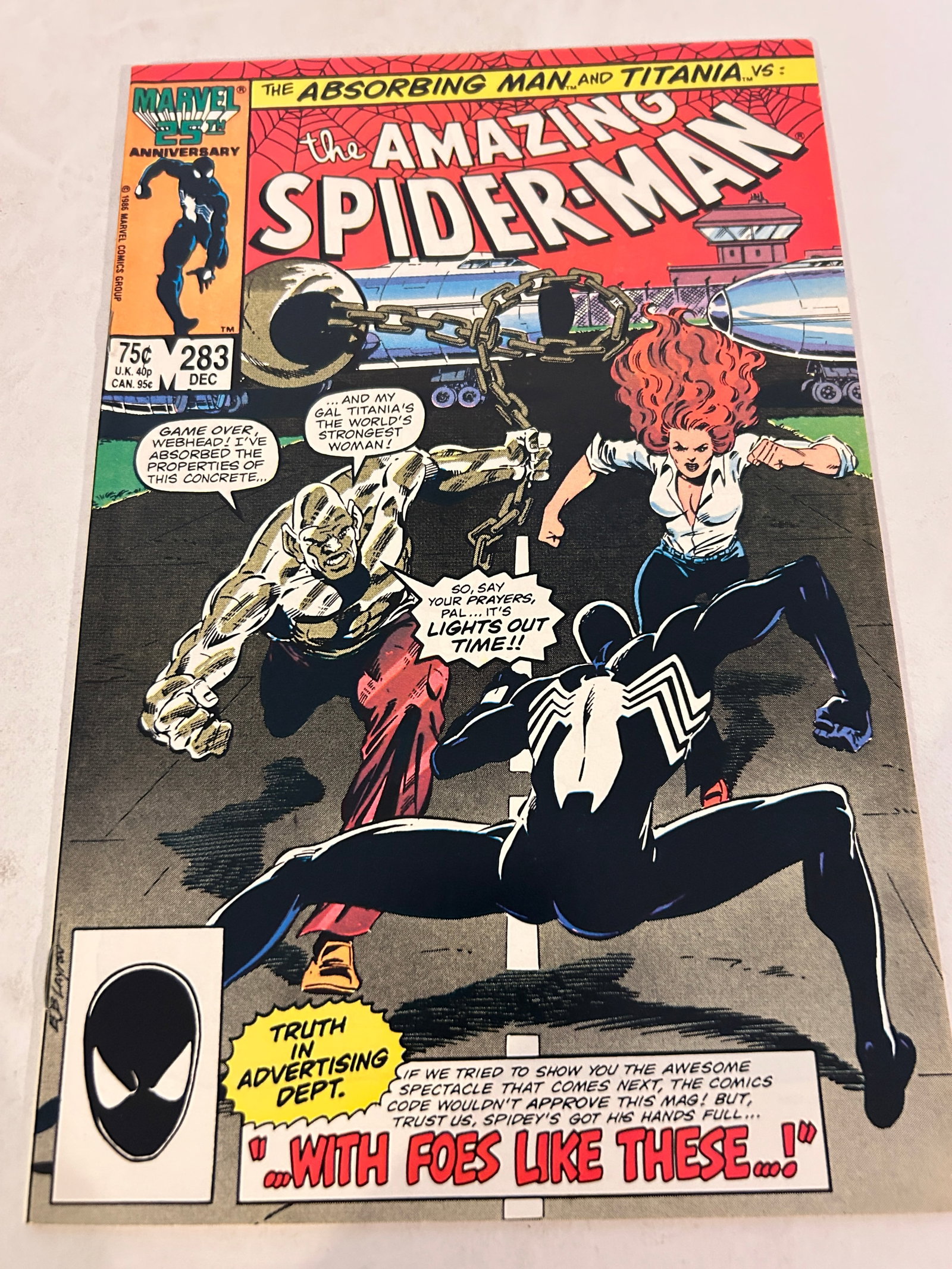 Vintage Comic Book The Amazing Spider-Man # 283 (1 of 2)