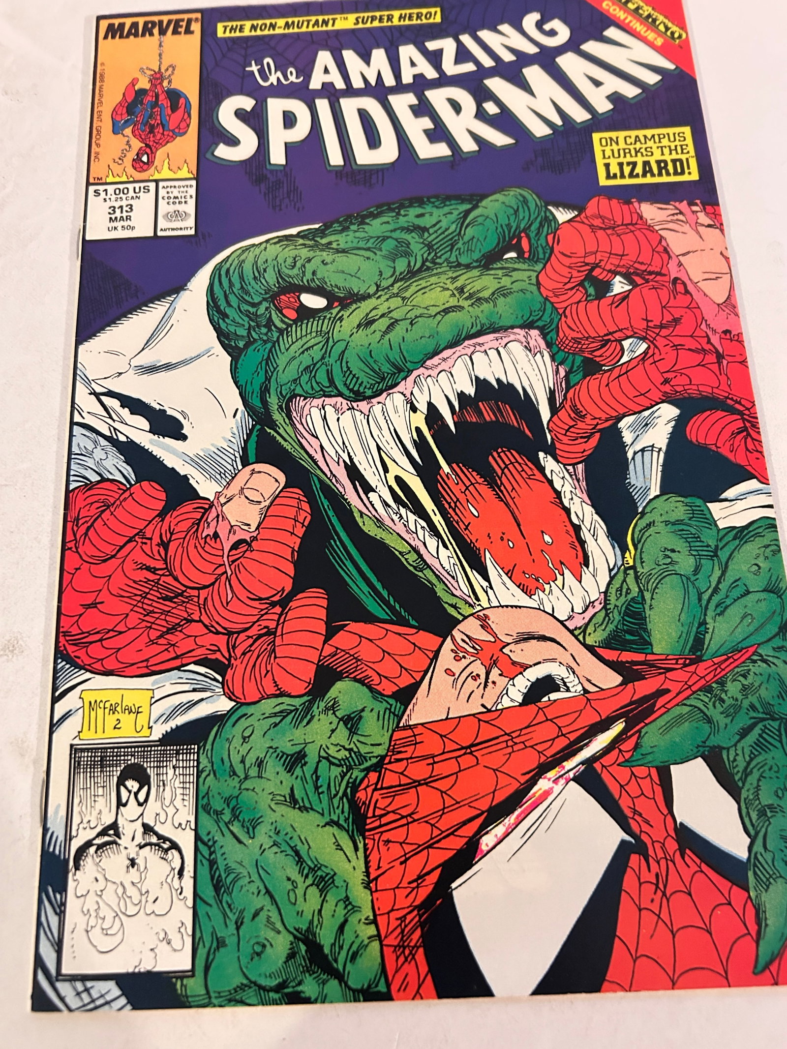 Vintage Comic Book The Amazing Spider-Man # 313: Vintage Comic Book The Amazing Spider-Man # 313 Please view all photos as they are part of the description and condition of this Item, Feel free to contact me with questions or picture requests! Used 