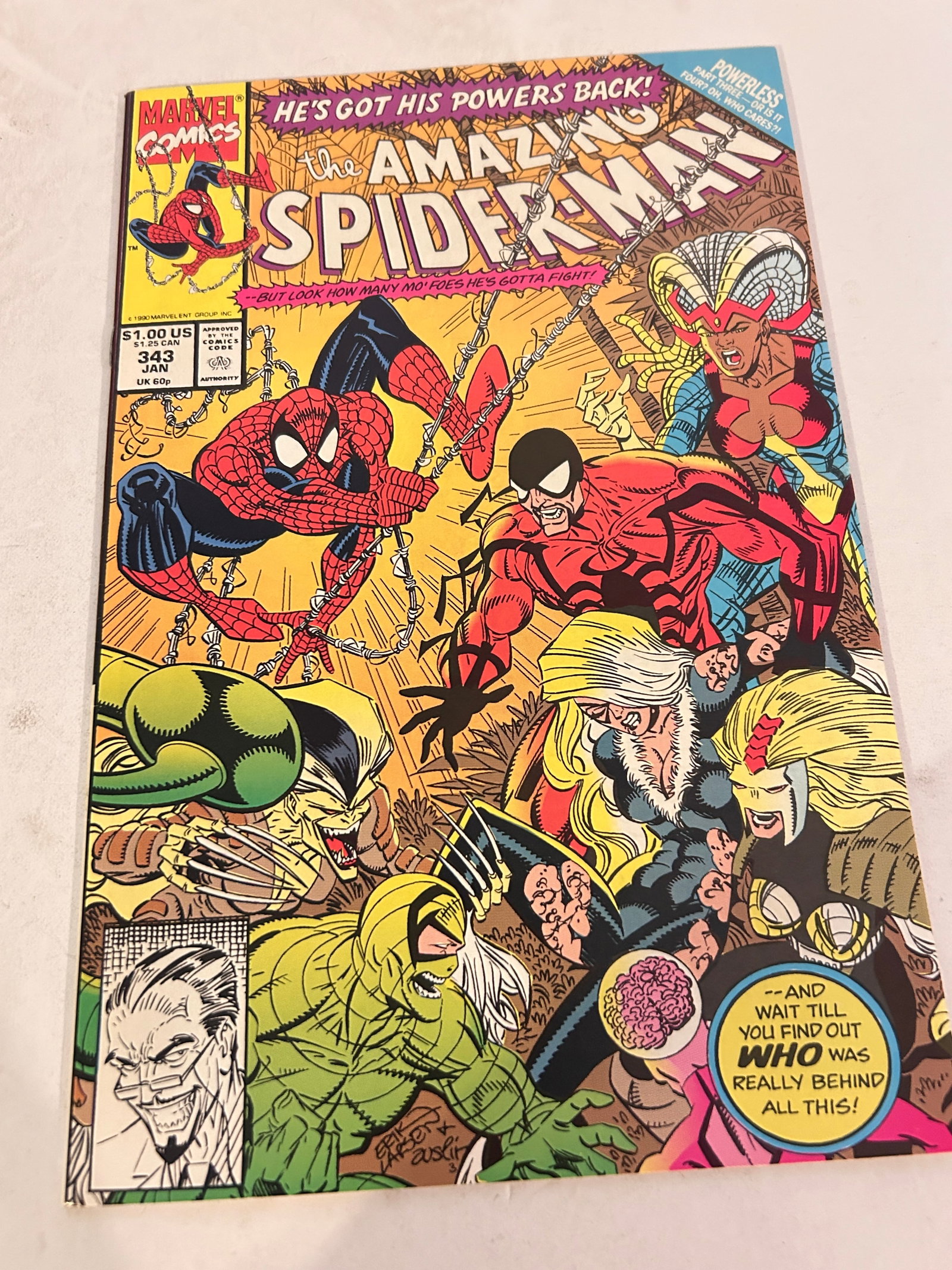 Vintage Comic Book The Amazing Spider-Man # 343: Vintage Comic Book The Amazing Spider-Man # 343 Please view all photos as they are part of the description and condition of this Item, Feel free to contact me with questions or picture requests! Used 