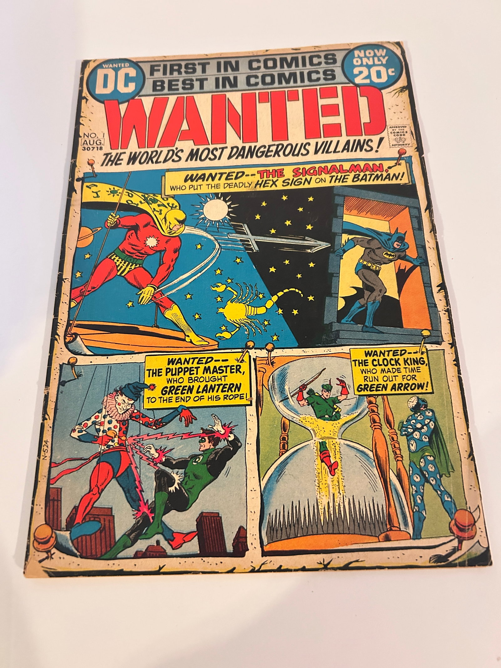 Vintage Comic Book Wanted worlds most dangerous Villains # 1 (1 of 2)