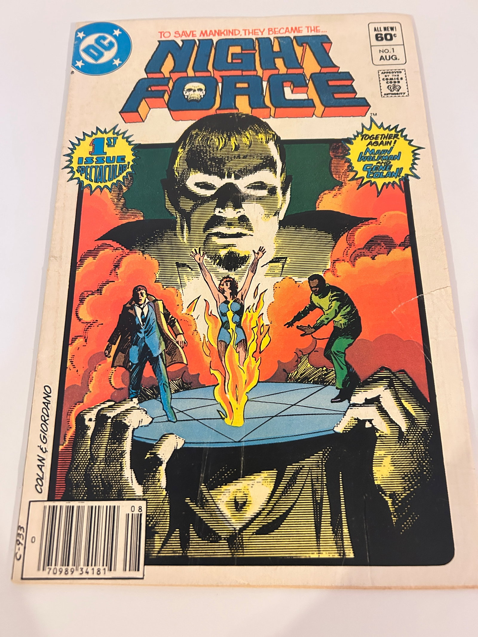 Vintage Comic Book Night Force # 1 (1 of 2)