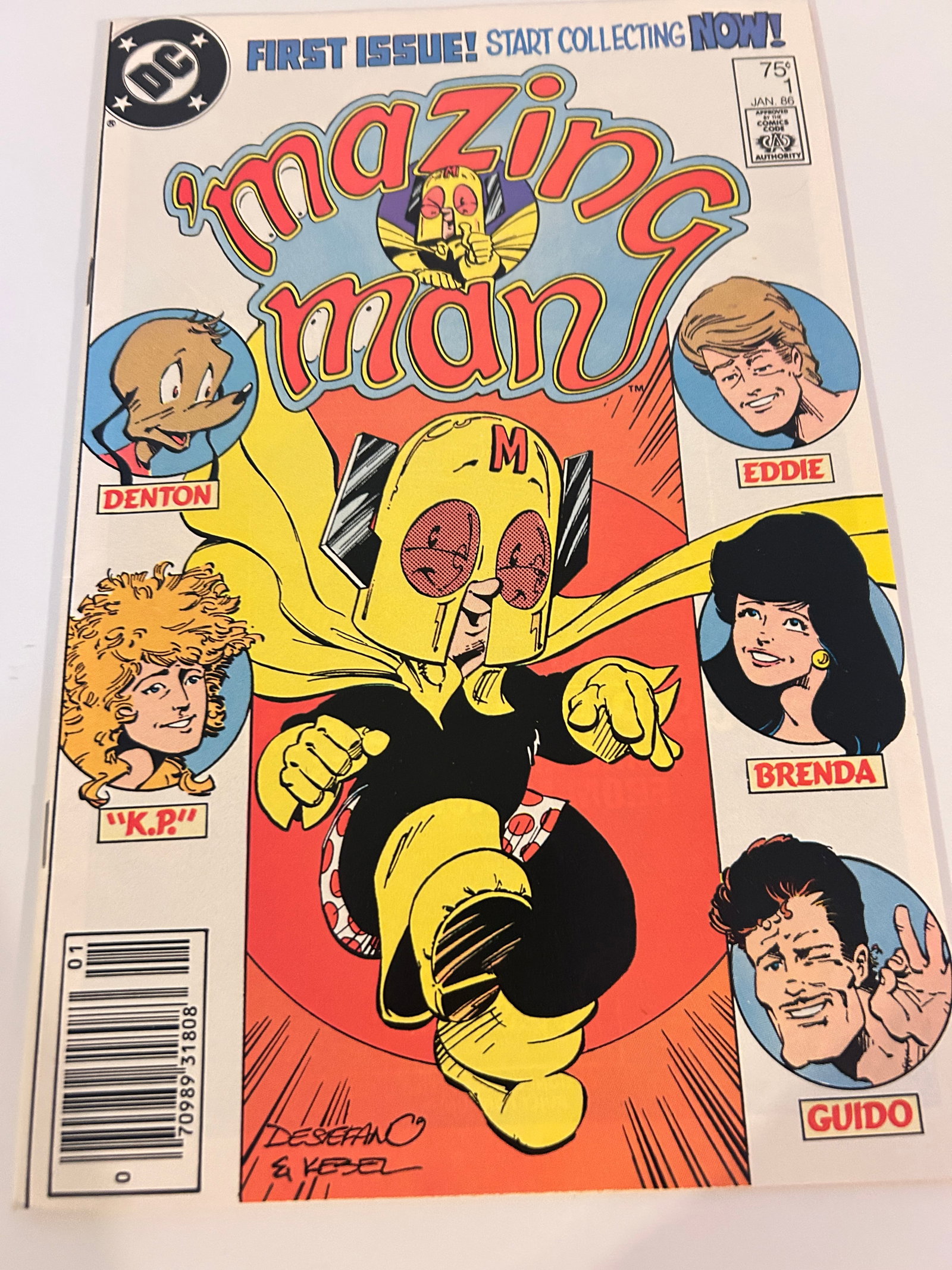 Vintage Comic Book Mazing Man # 1: Vintage Comic Book Mazing Man # 1 Please view all photos as they are part of the description and condition of this Item, Feel free to contact me with questions or picture requests! Used Item AS IS