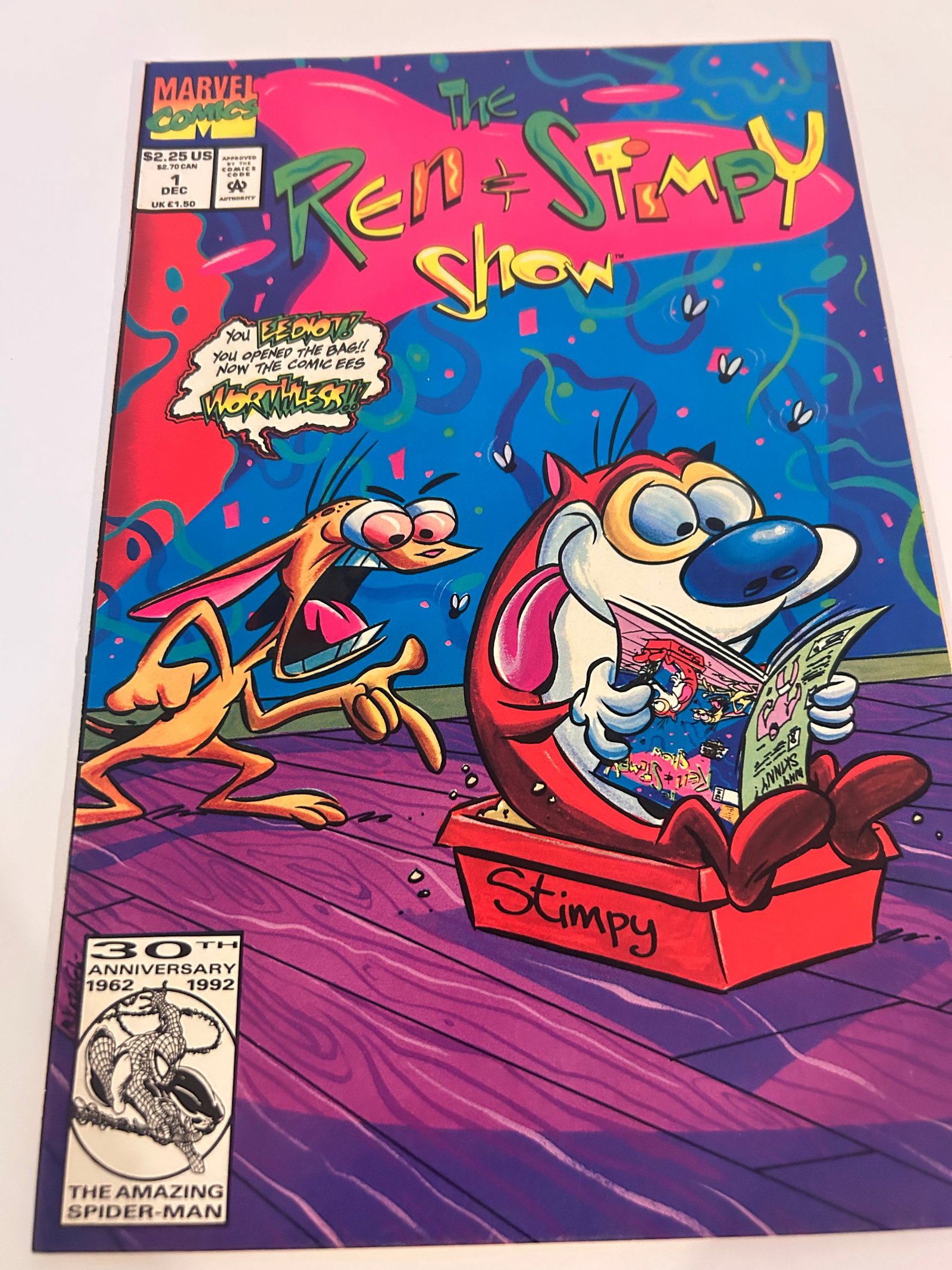Vintage Comic Book Ren & Stimpy # 1: Vintage Comic Book Ren & Stimpy # 1 Please view all photos as they are part of the description and condition of this Item, Feel free to contact me with questions or picture requests! Used Item AS IS