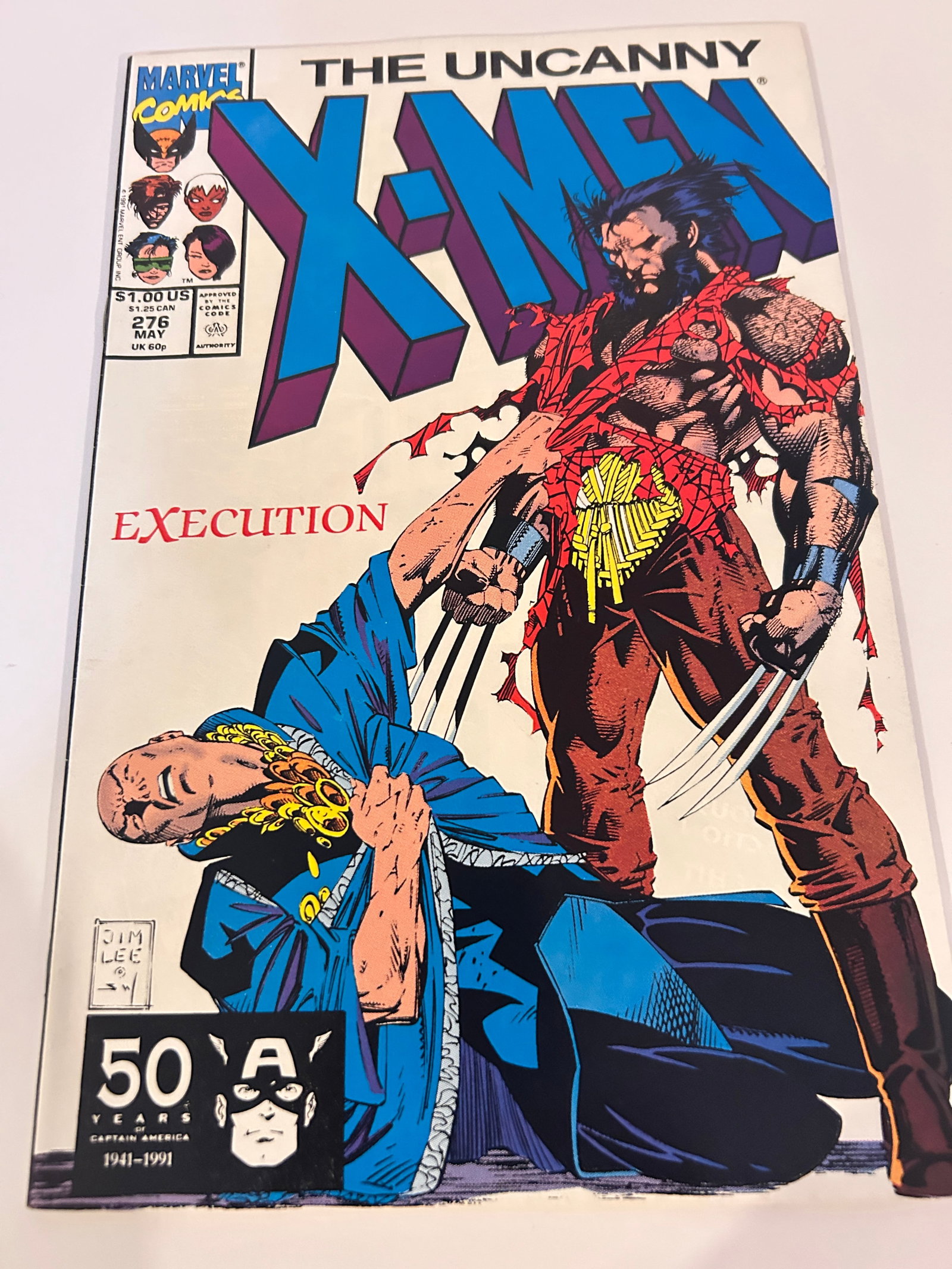 Vintage Comic Book The Uncanny X-Men # 276 (1 of 2)