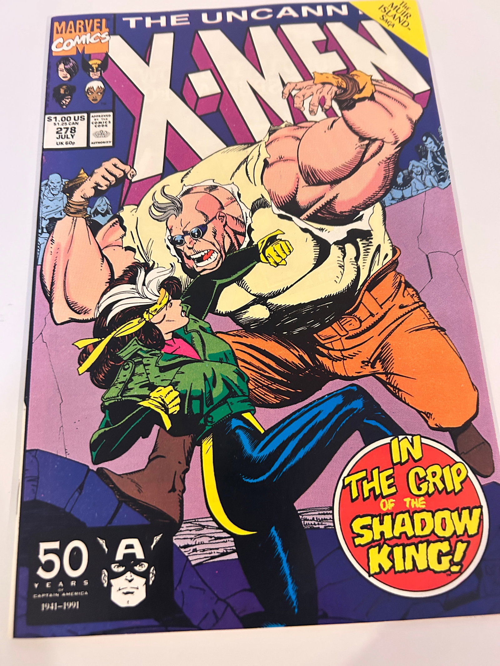 Vintage Comic Book The Uncanny X-Men # 278 (1 of 2)