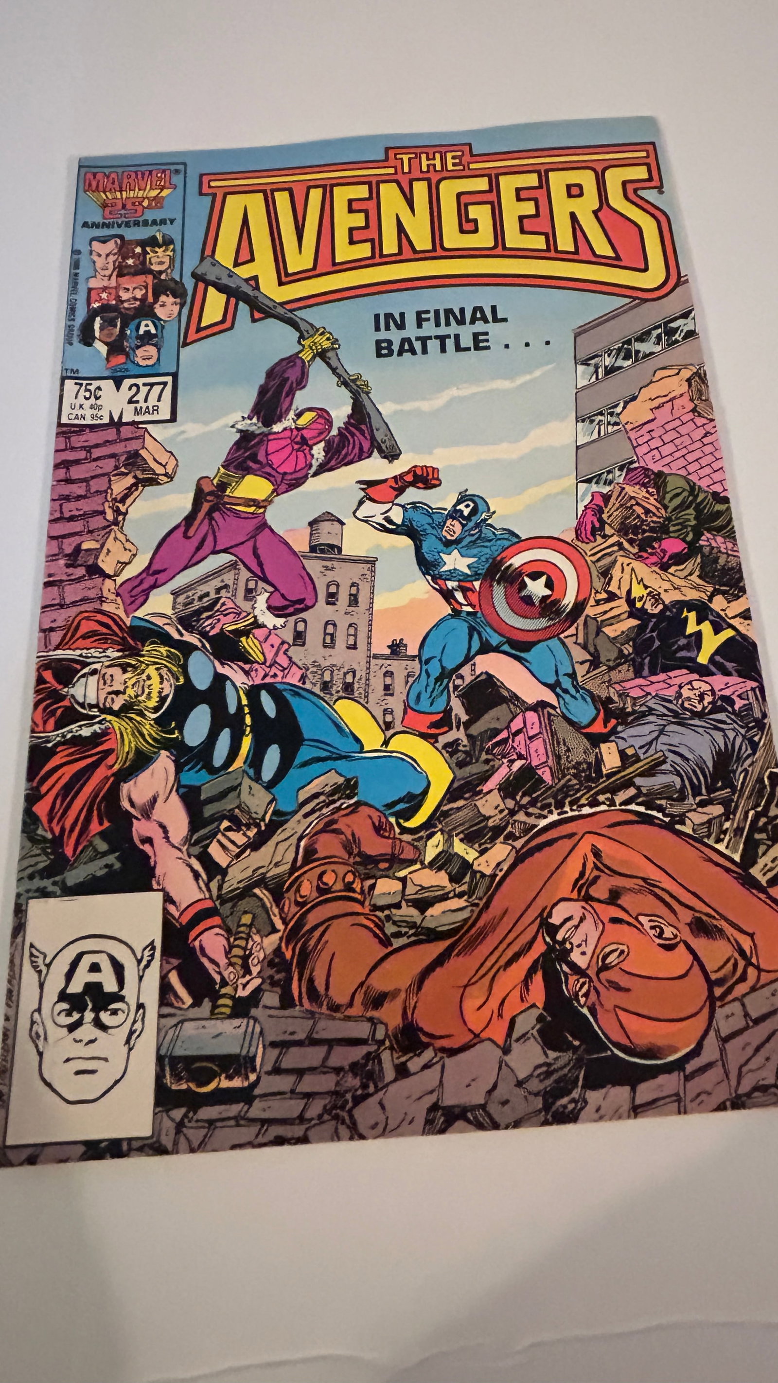 Vintage Comic Book The Avengers # 277 (1 of 2)