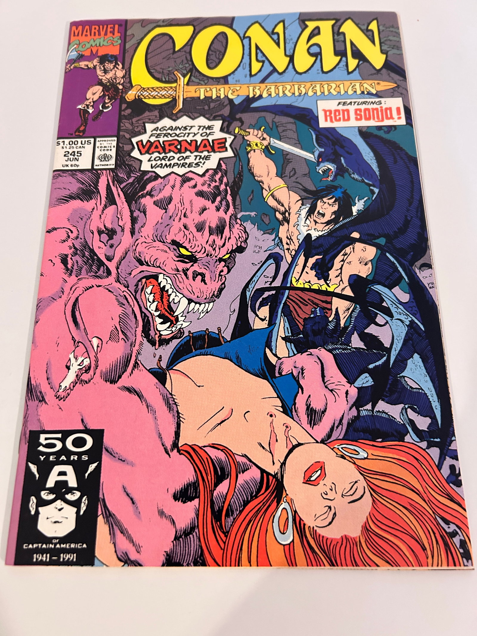 Vintage Comic Book Conan the Barbarian # 245 (1 of 2)