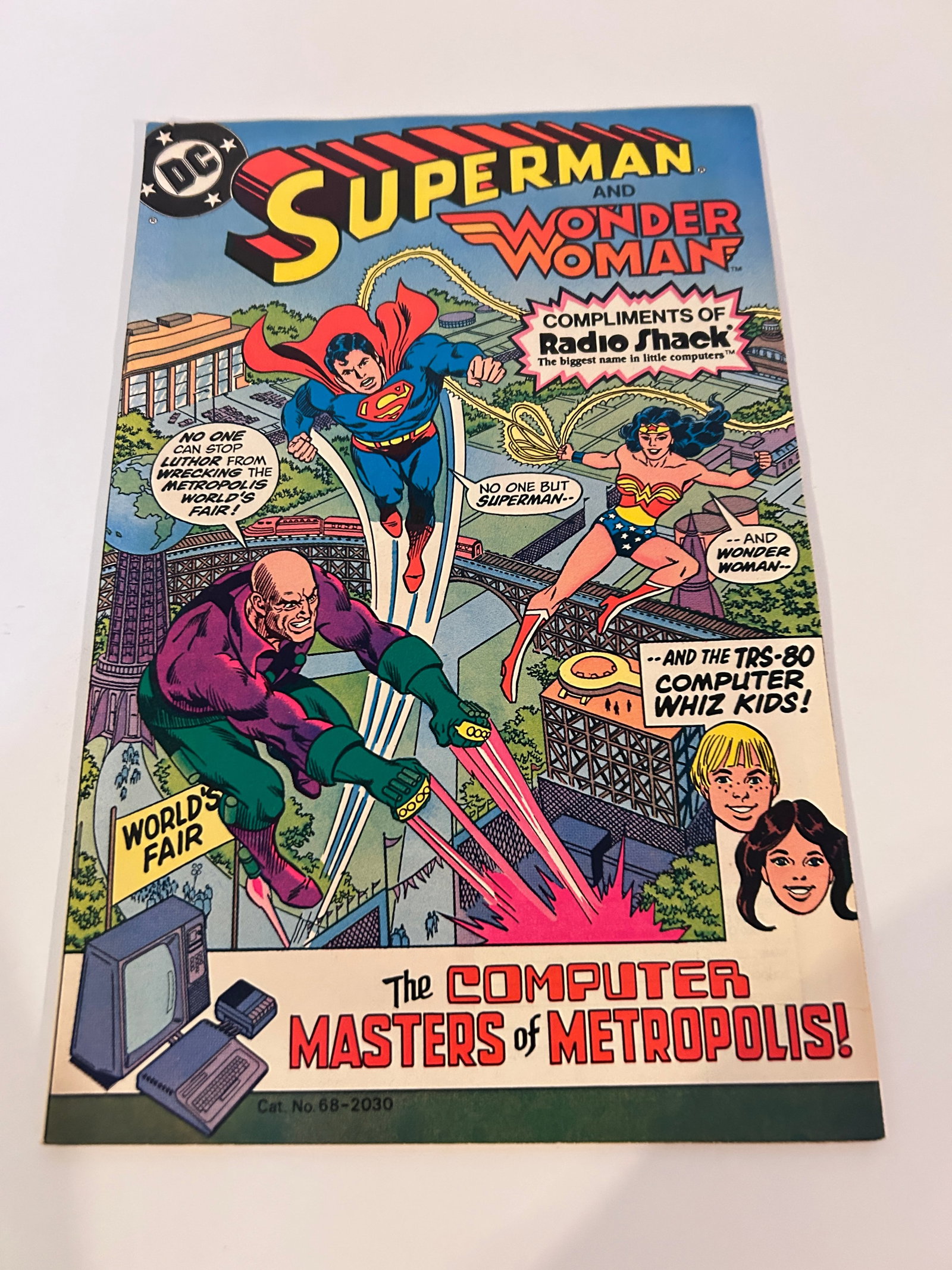 Vintage Comic Book Superman & Wonder Woman Radio Shack (1 of 2)