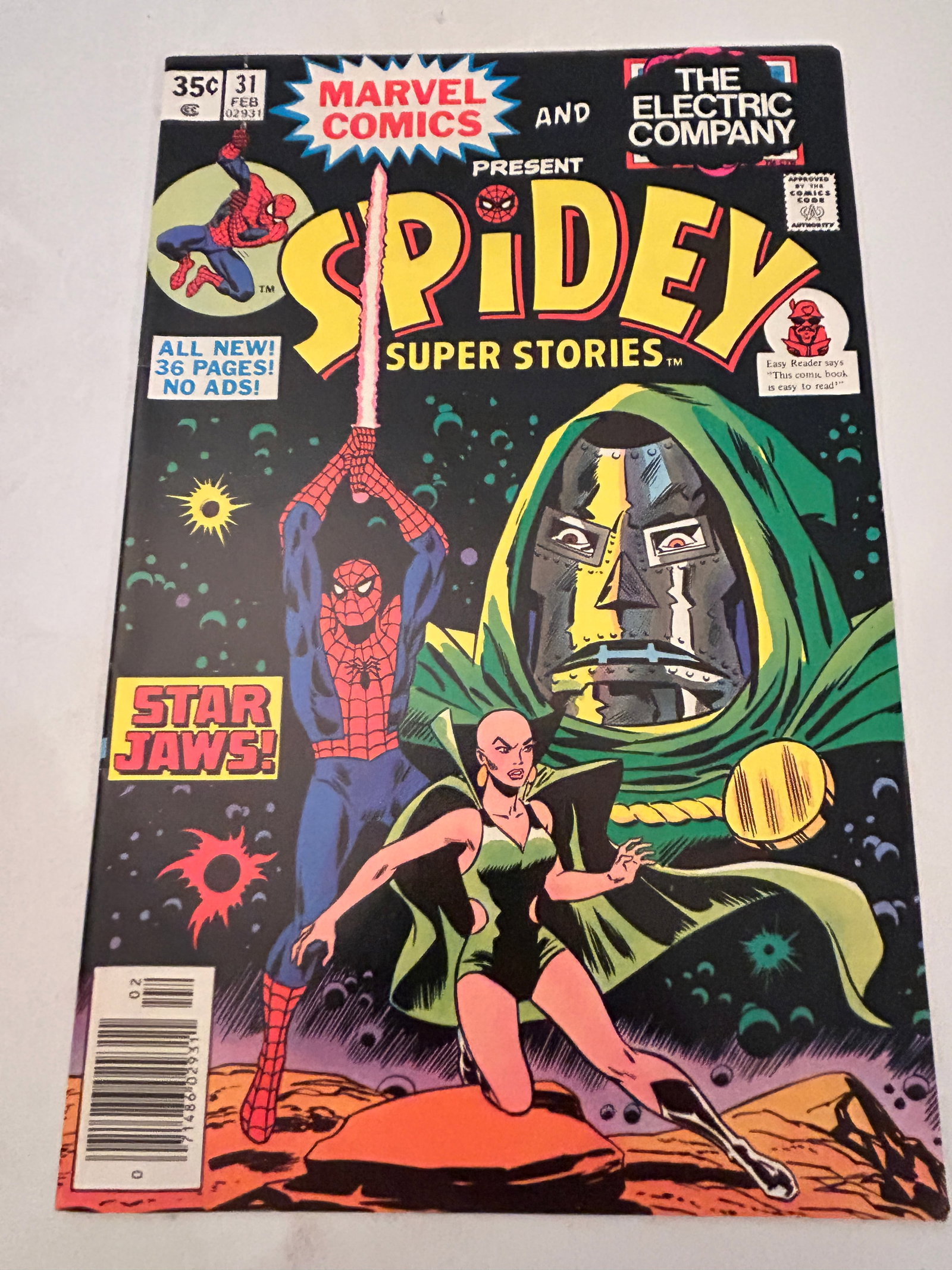 Spidey Super Stories #31 VF+ 8.5 Dr. Doom! Marvel 1978 needs a press News Stand (1 of 2)