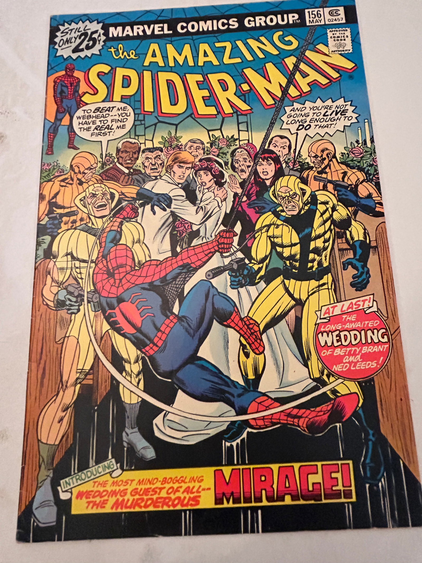 Vintage Comic Book # The Amazing Spider-Man # 156 with value stamp (1 of 2)