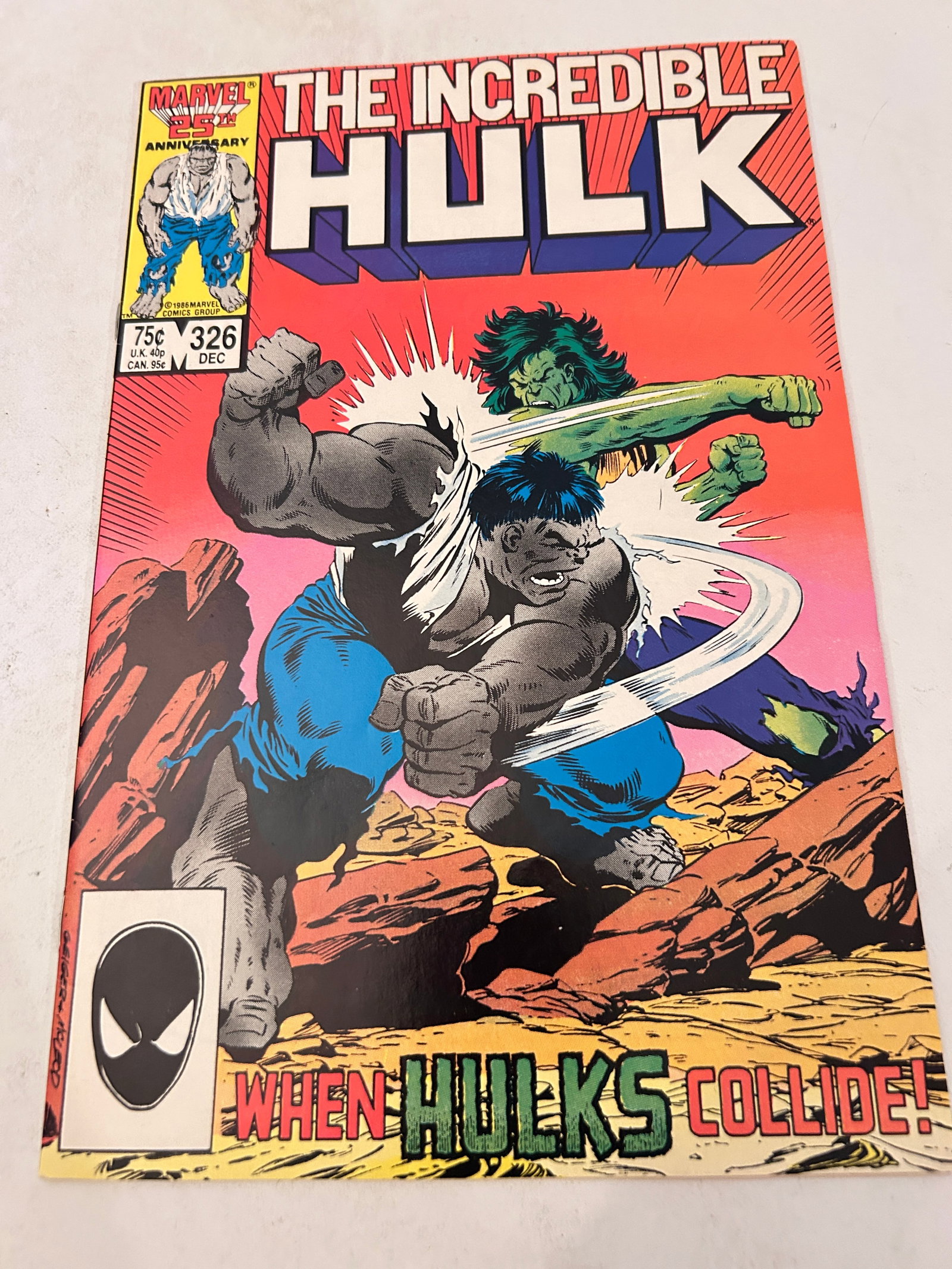 Vintage Comic Book The Incredible Hulk # 326 (1 of 2)