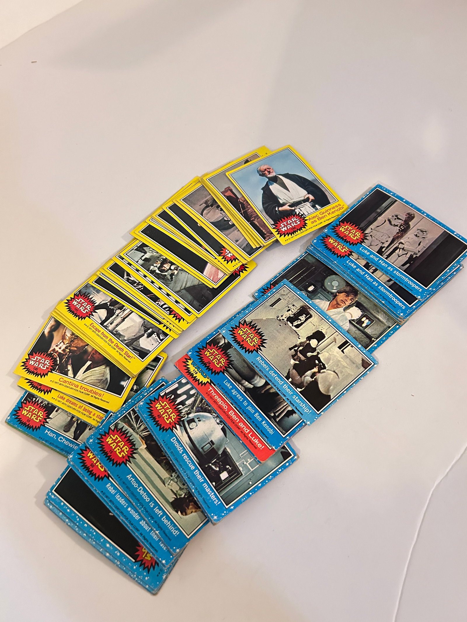Vintage Lot of 64 Star Wars Cards: Vintage Lot of 64 Star Wars Cards Please view all photos as they are part of the description and condition of this Item, Feel free to contact me with questions or picture requests! Used Item AS IS
