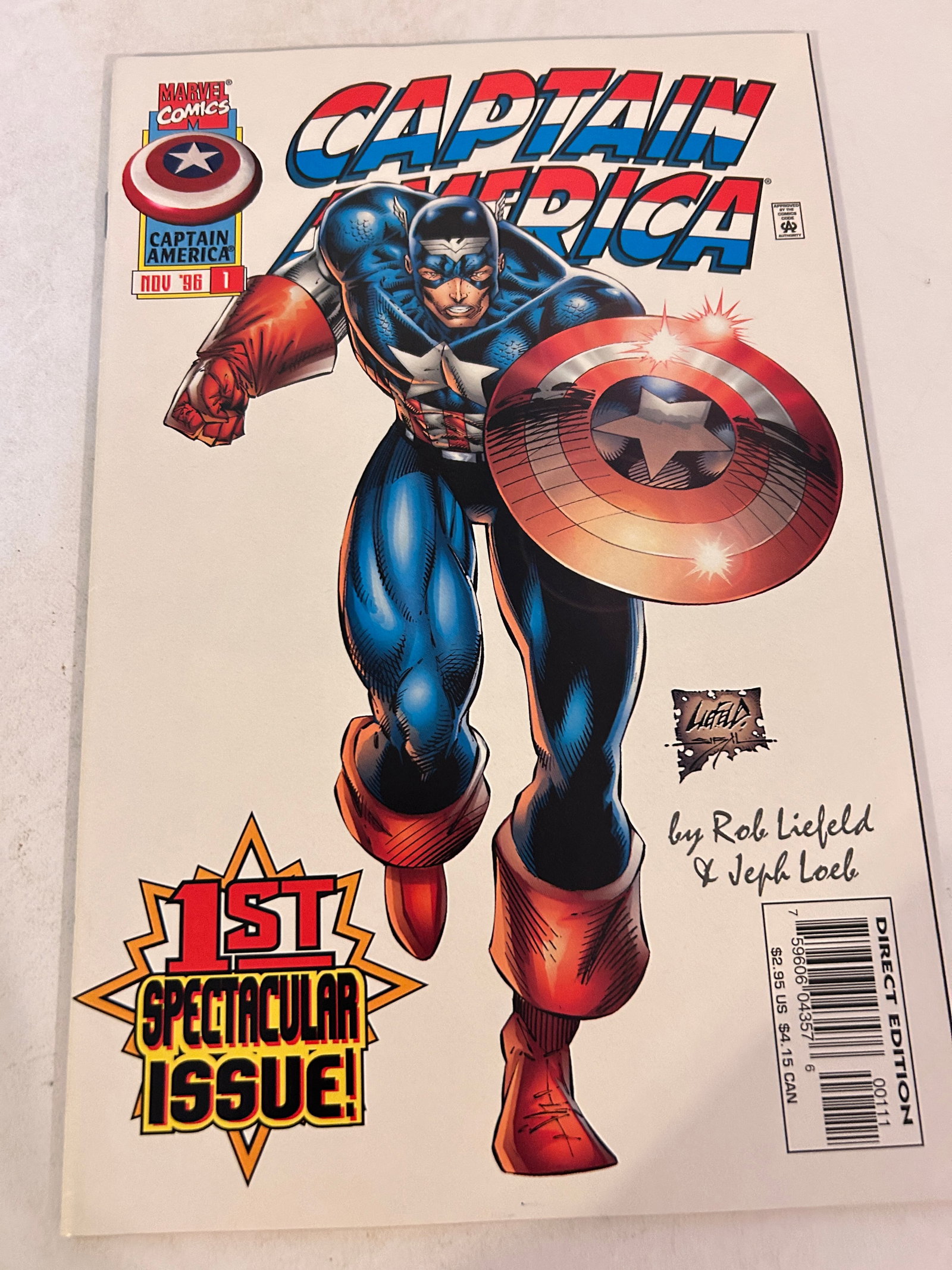 Vintage Comic Book Captain America # 1 (1 of 2)