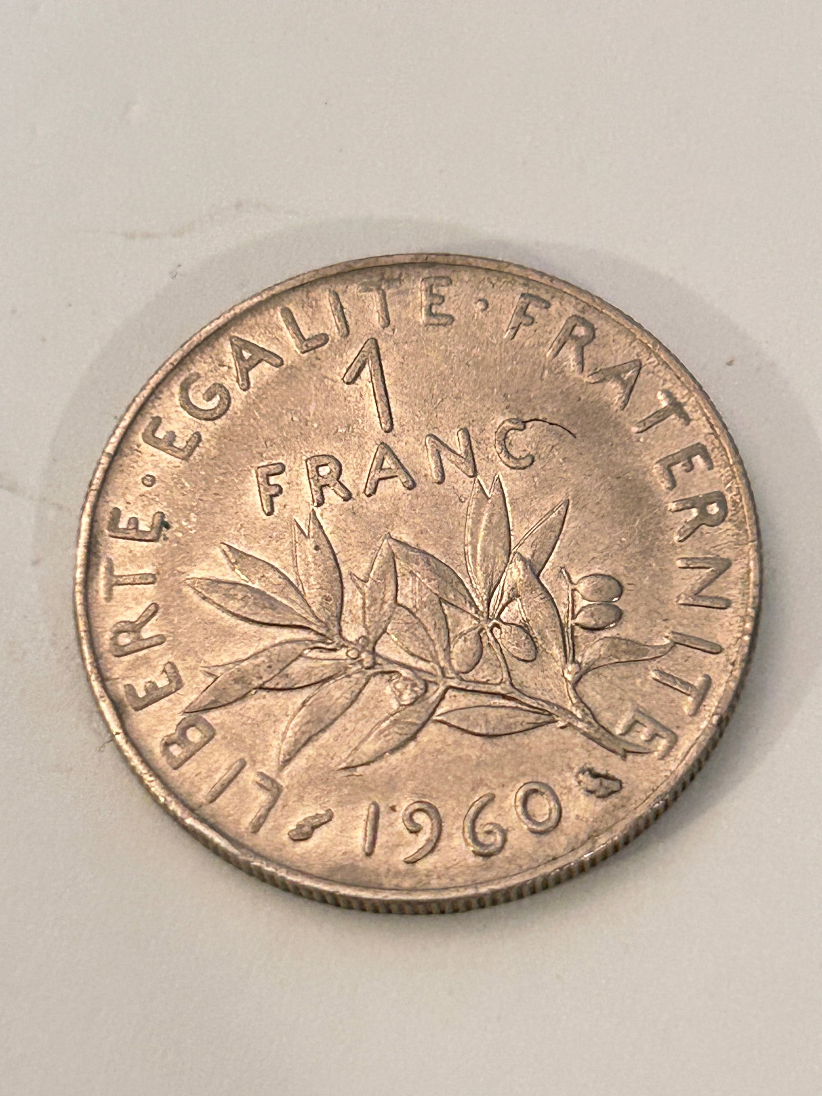 France 1 Franc 1960 Signature Coin: France 1 Franc 1960 Signature Coin Please view all photos as they are part of the description and condition of this Item, Feel free to contact me with questions or picture requests! Used Item AS IS