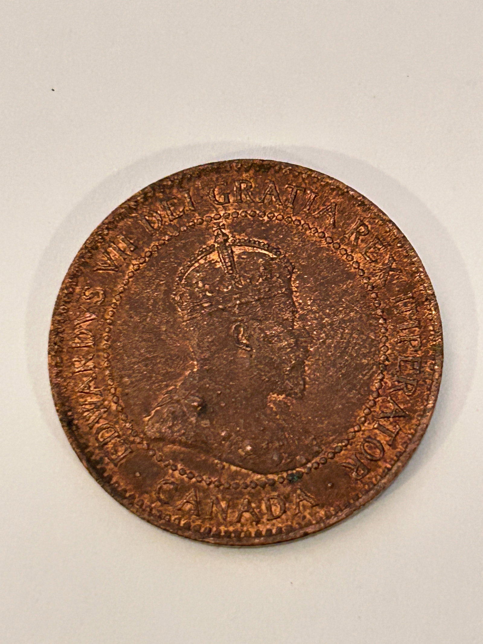 1905 Canada Large One Cent Coin Edward VII Canadian 1 Penny Bronze (1 of 3)