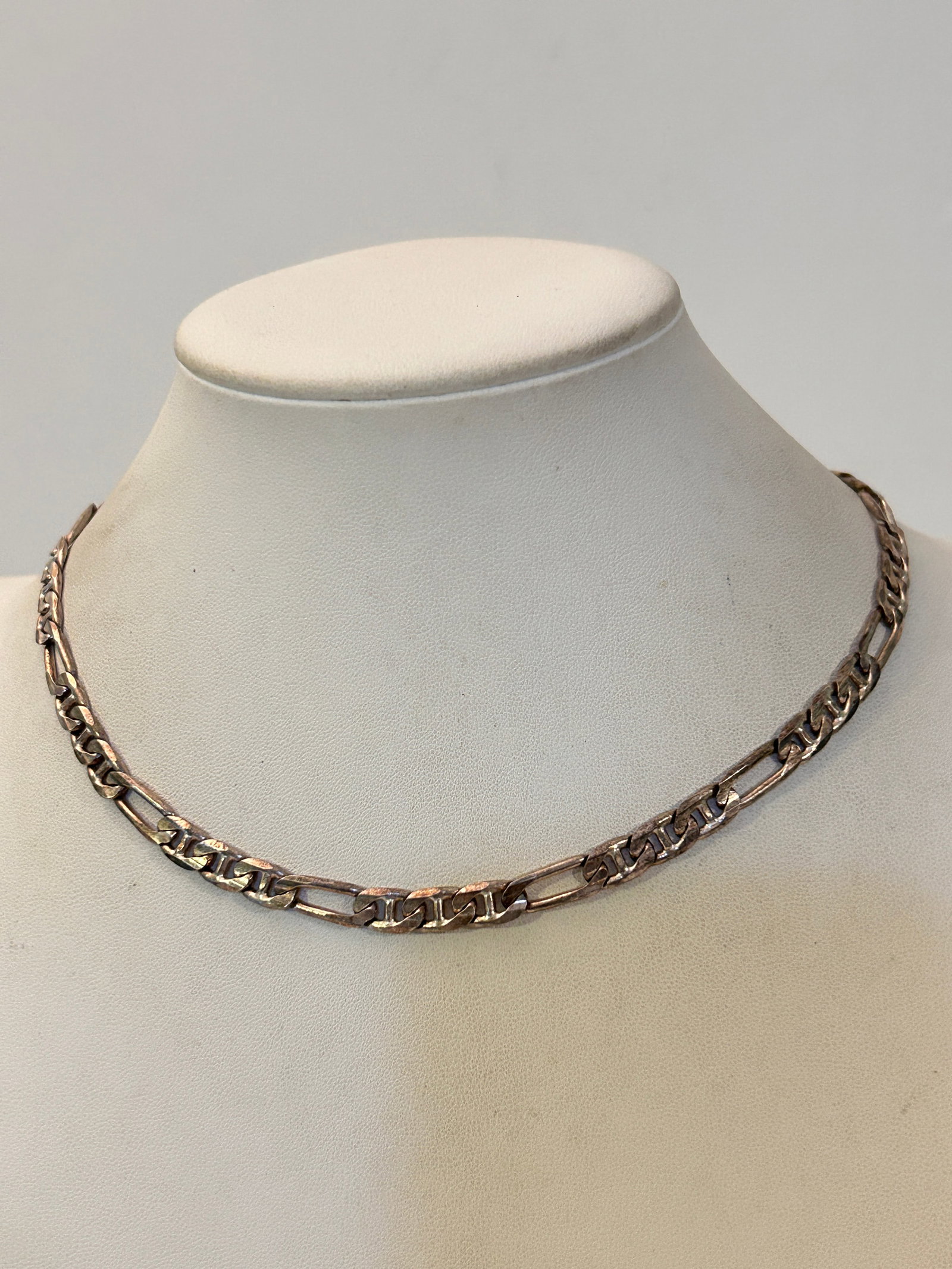 Vintage Sterling Silver Chain Necklace Sz 34" 28 Grams (1 of 5)