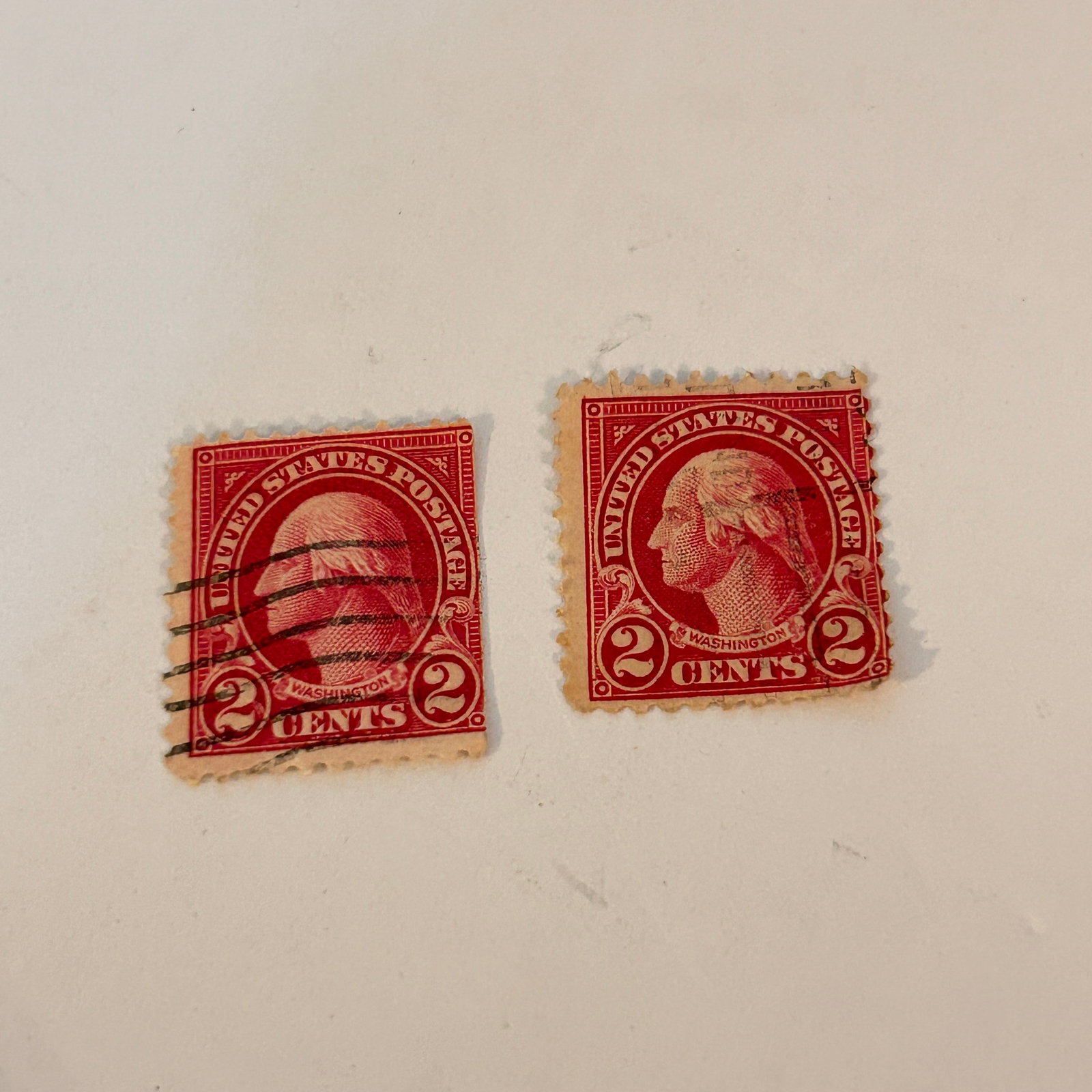 2 Very Rare George Washington Red Two 2 Cent Postage Stamp: 2 Very Rare George Washington Red Two 2 Cent Postage Stamp Please view all photos as they are part of the description and condition of this Item, Feel free to contact me with questions or picture requ