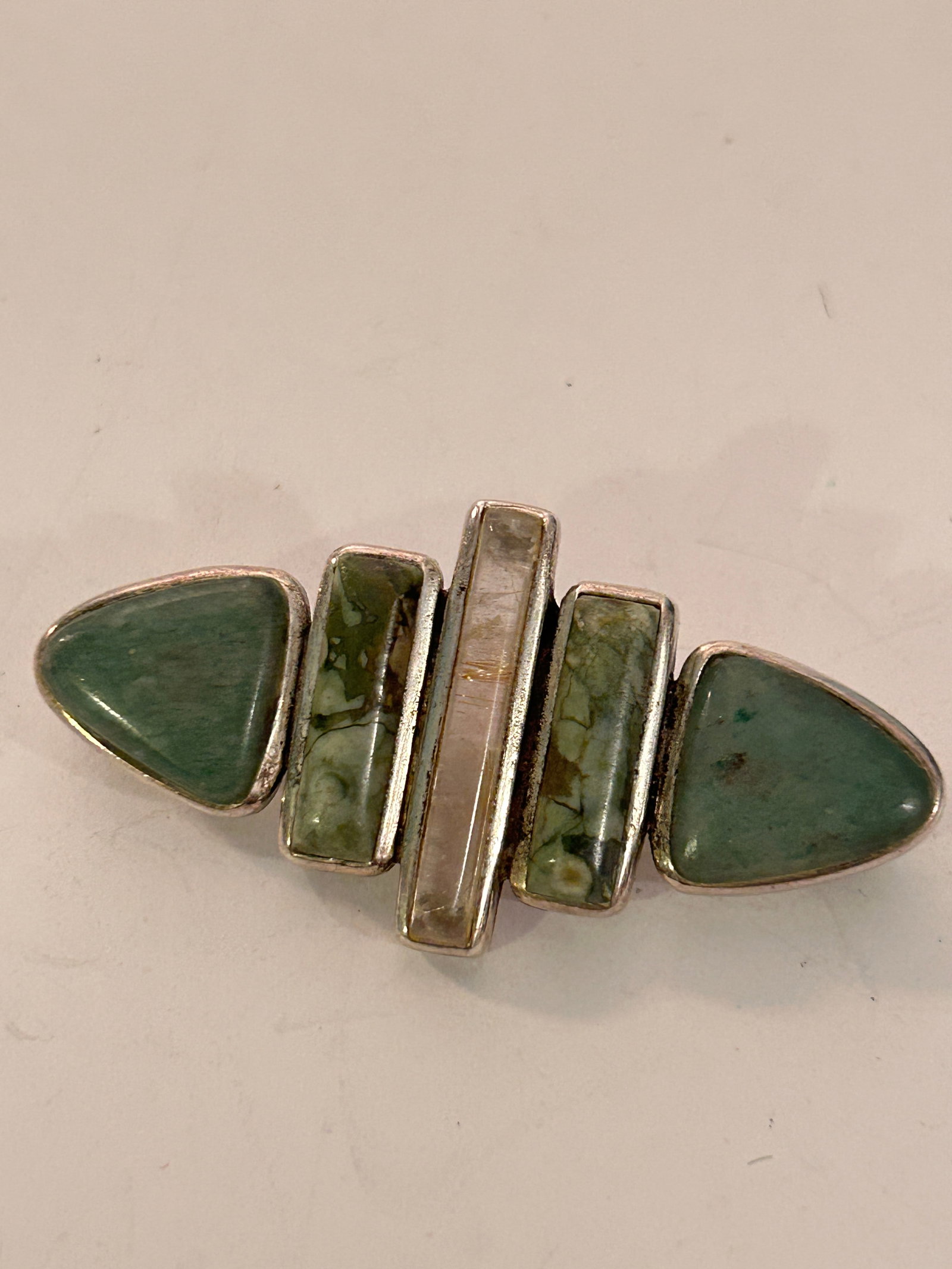 Vintage Sterling Silver Turquoise P.B Signed Navajo Brooch 19 grams: Vintage Sterling Silver Turquoise P.B Signed Navajo Brooch 19 grams Please view all photos as they are part of the description and condition of this Item, Feel free to contact me with questions or pic
