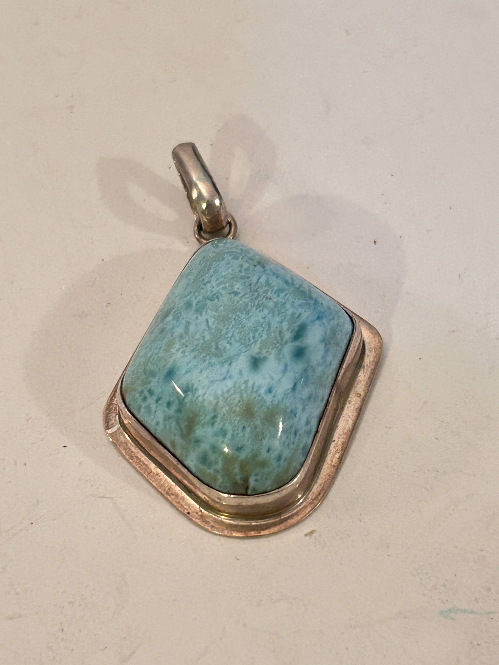 Larimar Gemstone Pendant 925 Sterling Silver (1 of 4)