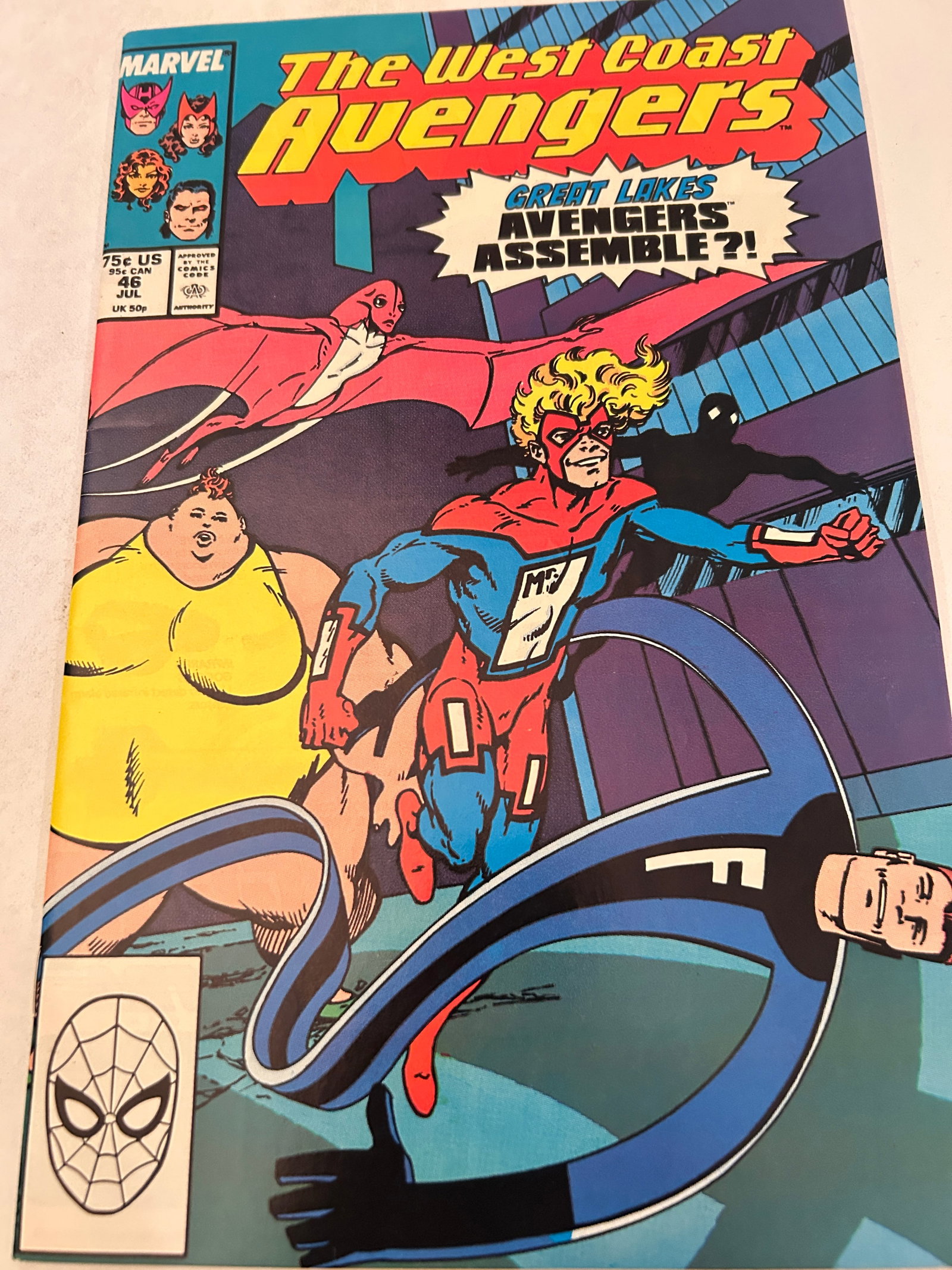 Vintage Comic Book the West Coast Avengers # 46 (1 of 2)