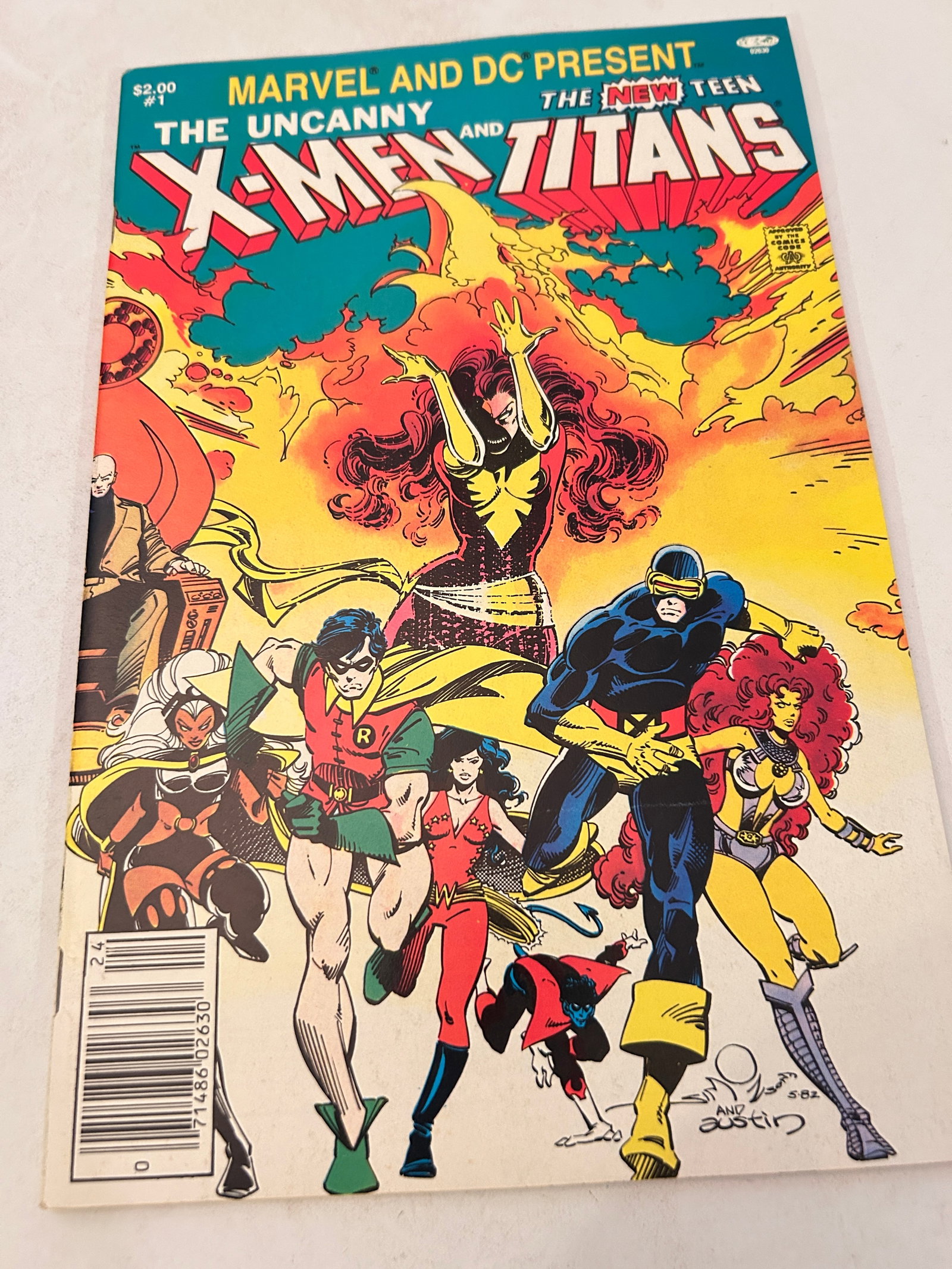 Vintage Comic Book X-Men vs The New Teen Titans # 1 (1 of 2)