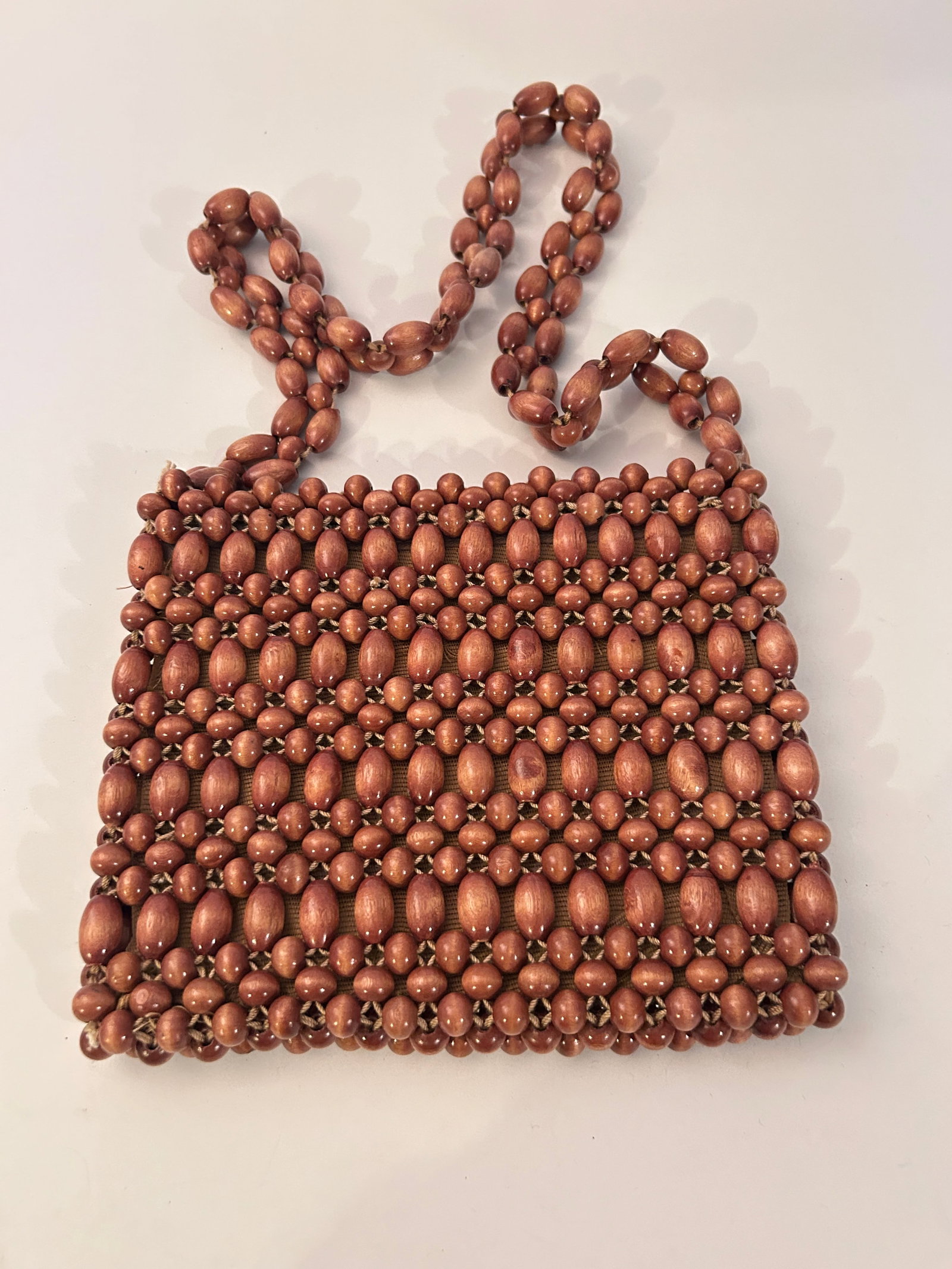 Vintage Brown Beaded 1960s Hand Bag Pocket Book Japan: Vintage Brown Beaded 1960s Hand Bag Pocket Book Japan Please view all photos as they are part of the description and condition of this Item, Feel free to contact me with questions or picture requests!