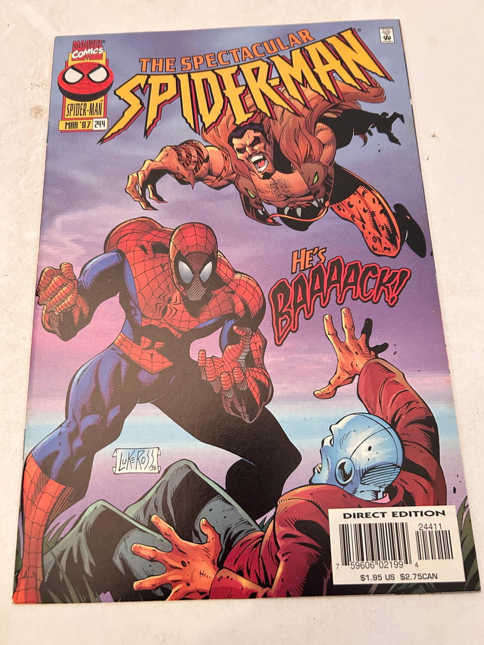 Vintage Comic Book the Spectacular Spider-Man # 244 (1 of 2)