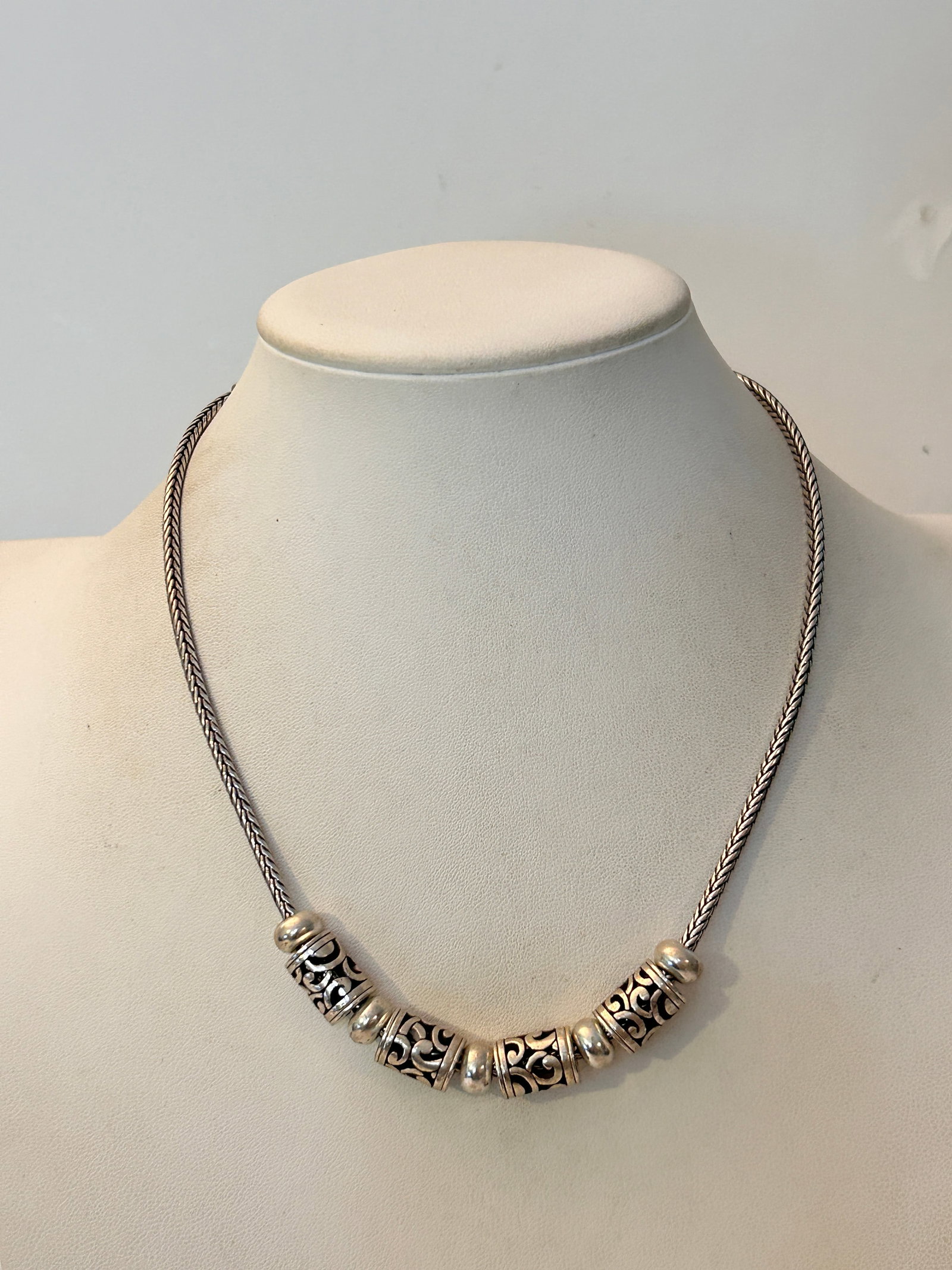 Brighton Deco Lace Beaded Retired Necklace 16" (1 of 5)