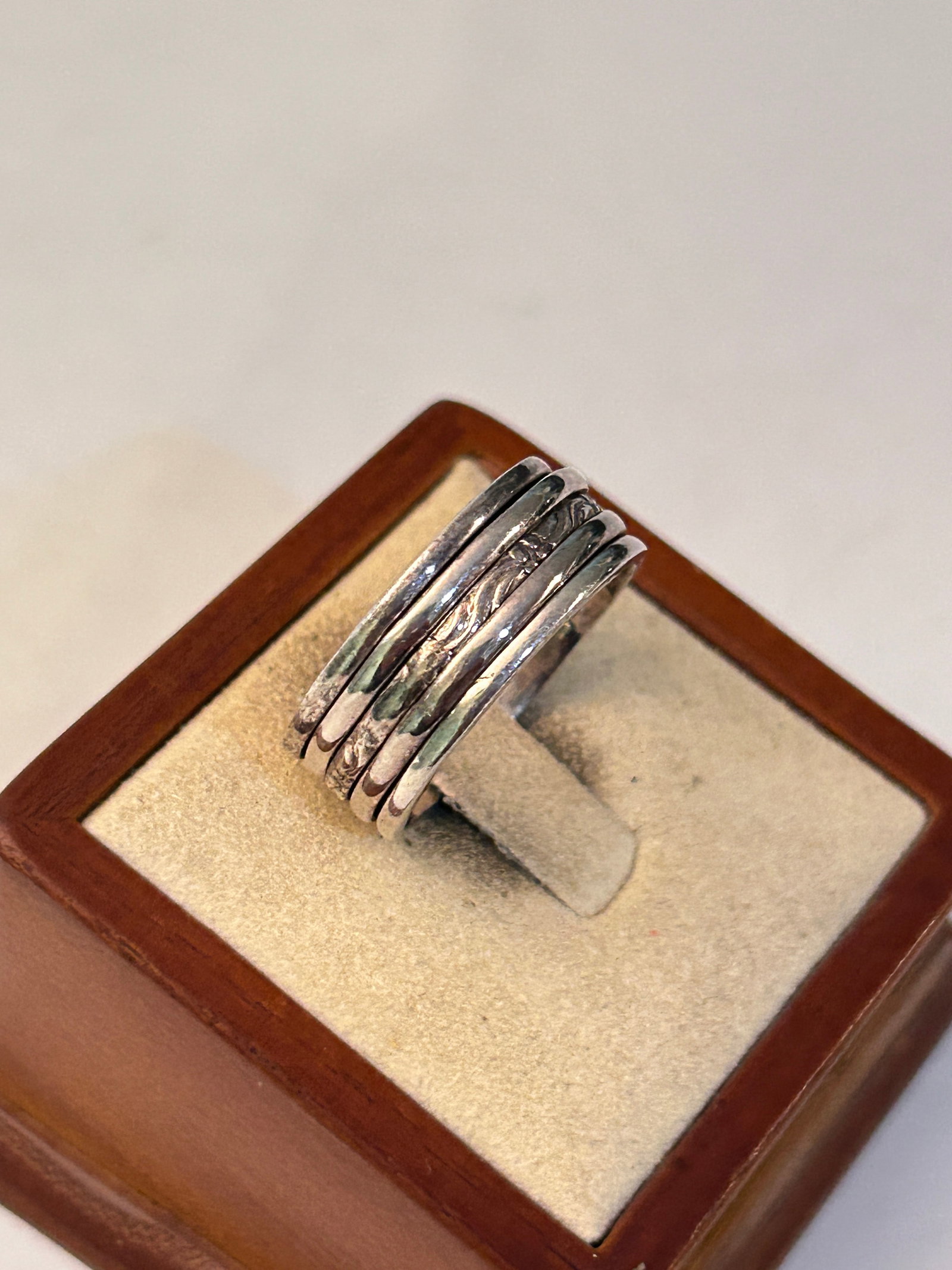 Vintage Sterling Silver Mens Band Ring Sz 11.5 9 grams: Vintage Sterling Silver Mens Band Ring Sz 11.5 9 grams Please view all photos as they are part of the description and condition of this Item, Feel free to contact me with questions or picture requests