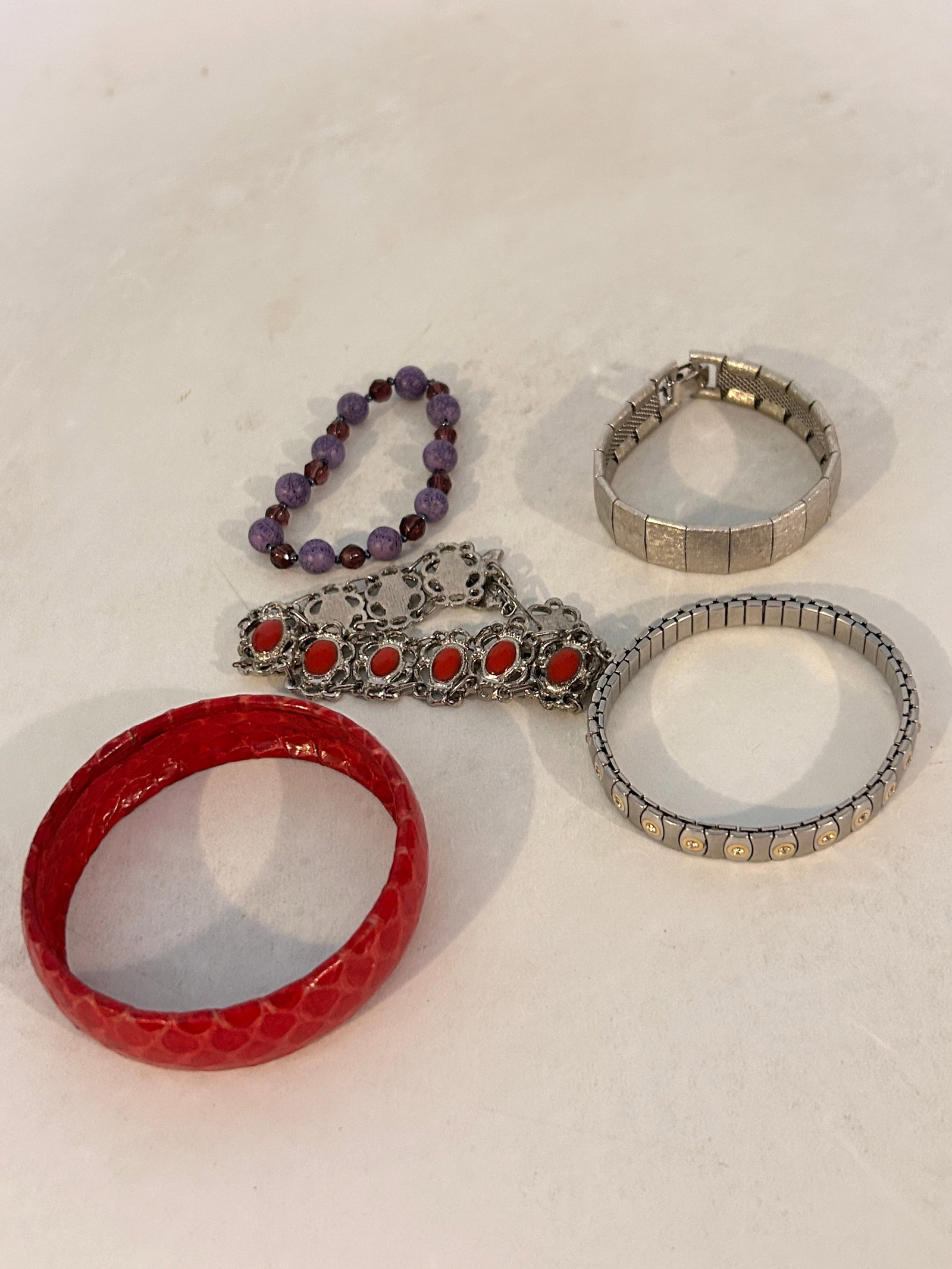 Vintage Lot of 5 Bracelets (1 of 3)