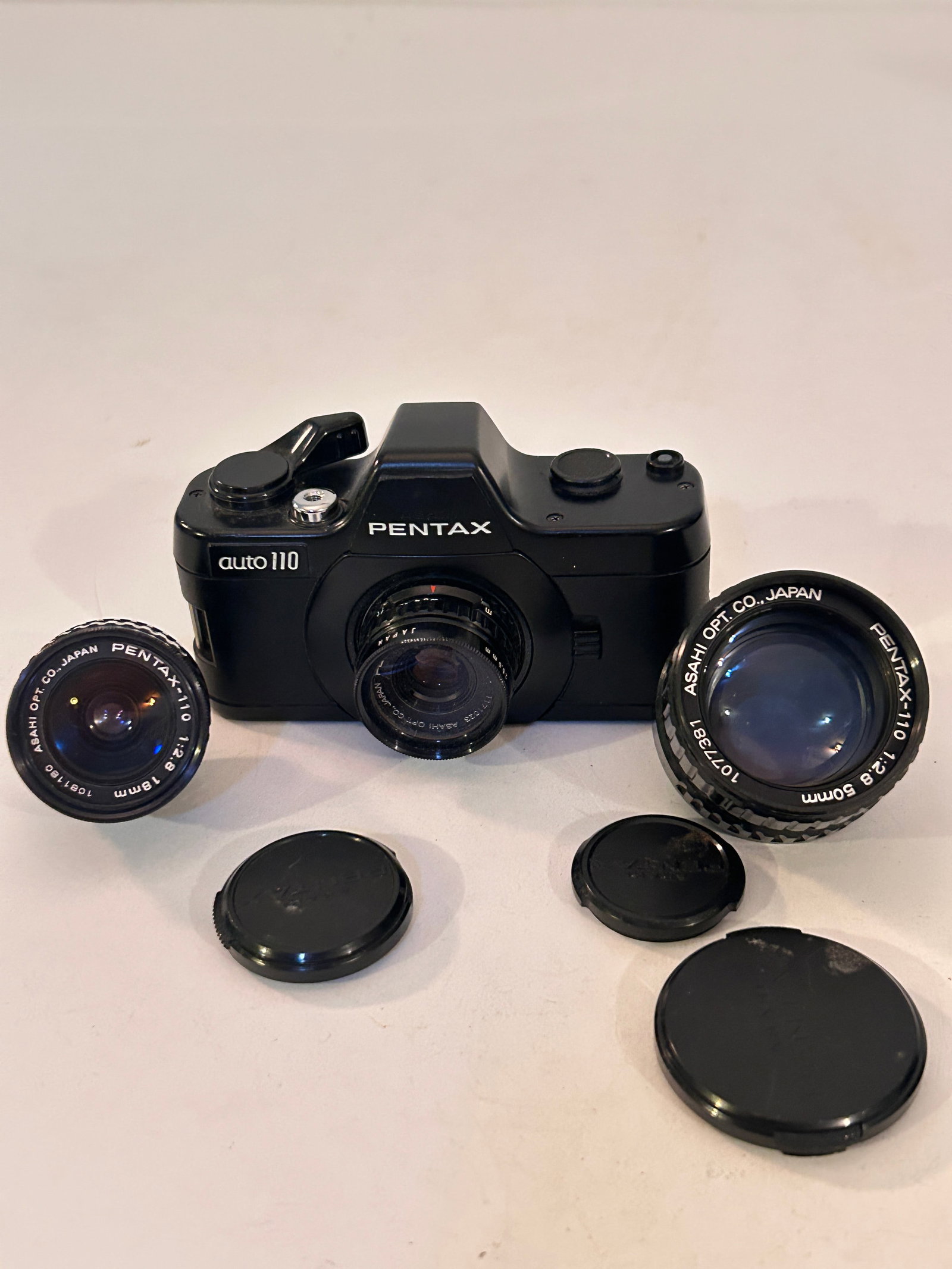 PENTAX Auto 110 Super 24mm f/2.8 Lens F2.8 18mm lens & 50mm lensTested Working Vintage Mini SLR from (1 of 5)