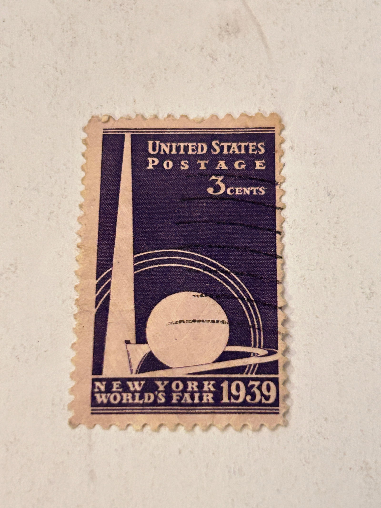 Vintage 1939 Worlds fair Stamp (1 of 3)