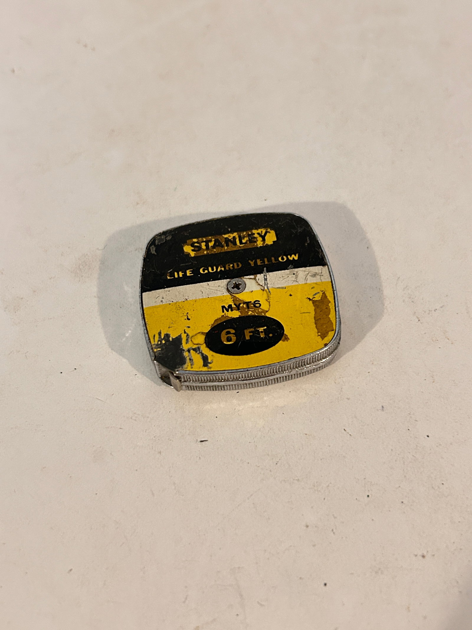 Vintage Stanley Life Guard Yellow 6FT. Tape Measure Made in USA (1 of 4)