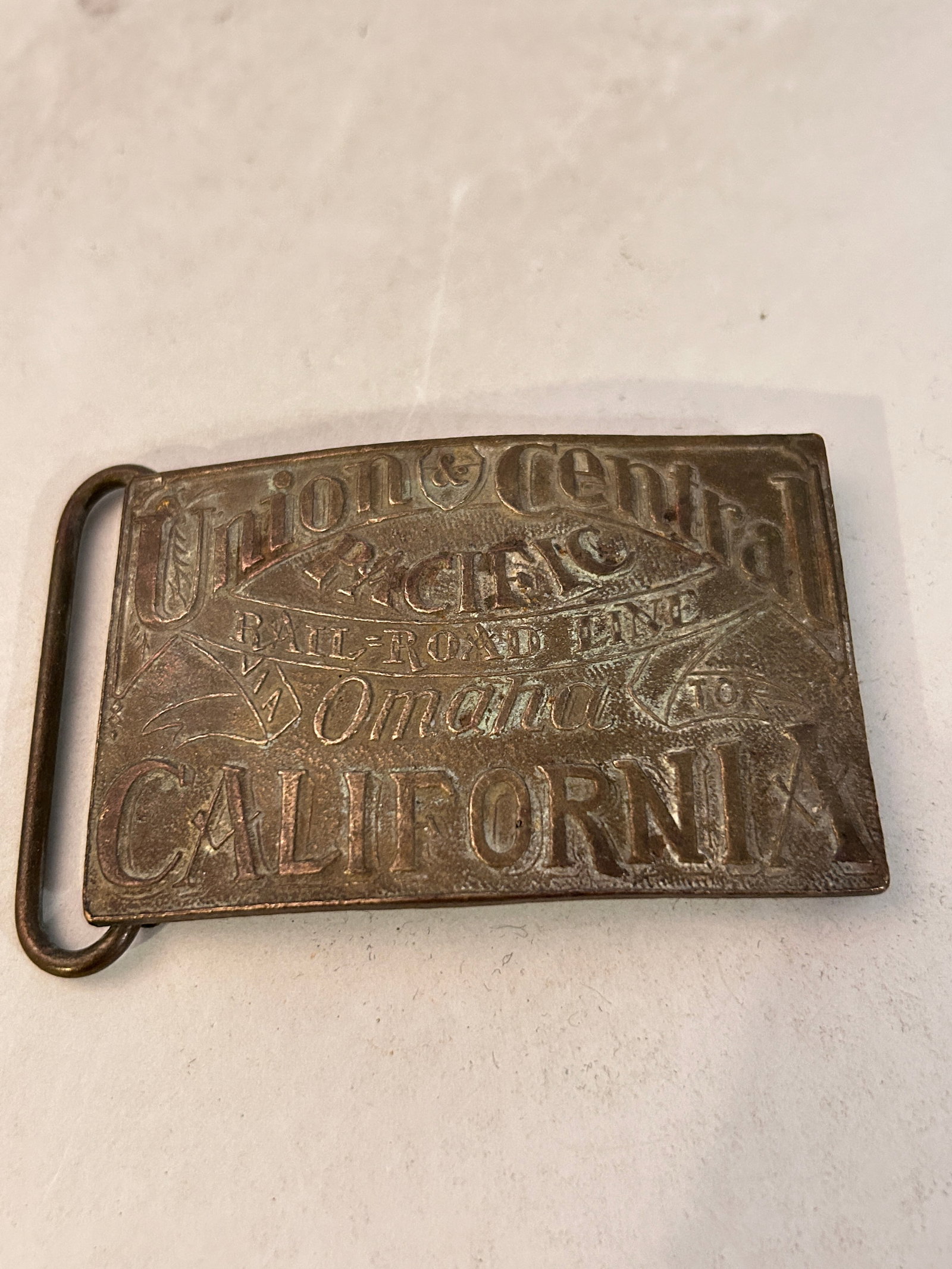 Vintage Tiffany Studio Brass Belt Buckle Union Central: Vintage Tiffany Studio Brass Belt Buckle Union Central Please view all photos as they are part of the description and condition of this Item, Feel free to contact me with questions or picture requests