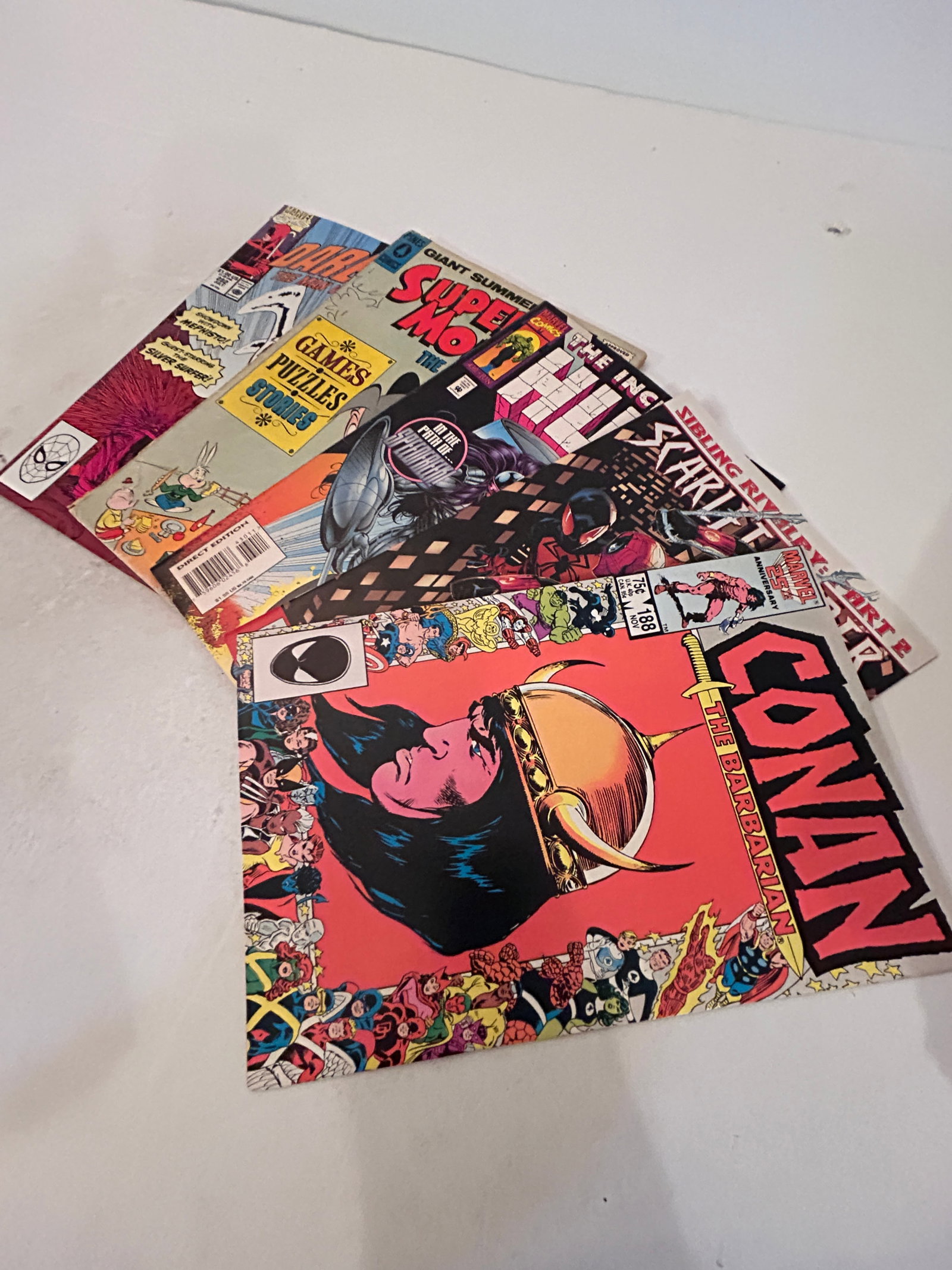 Vintage lot of 5 Comics: Vintage lot of 5 Comics Please view all photos as they are part of the description and condition of this Item, Feel free to contact me with questions or picture requests! Used Item AS IS