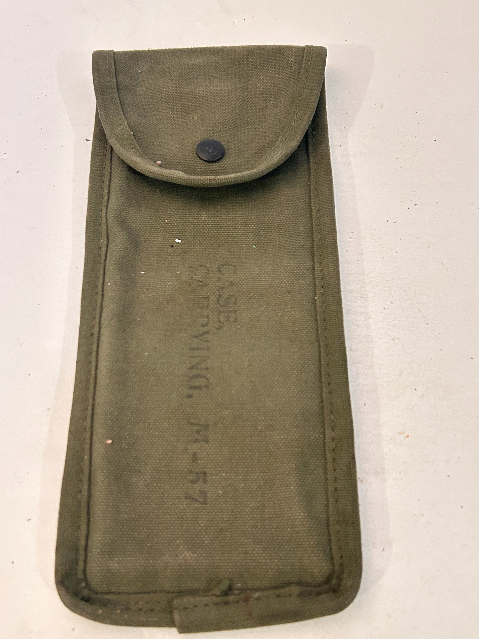 Vietnam US Army M86 Canvas Carrying Case for Mortar Artillery Slide Ruler (1 of 4)