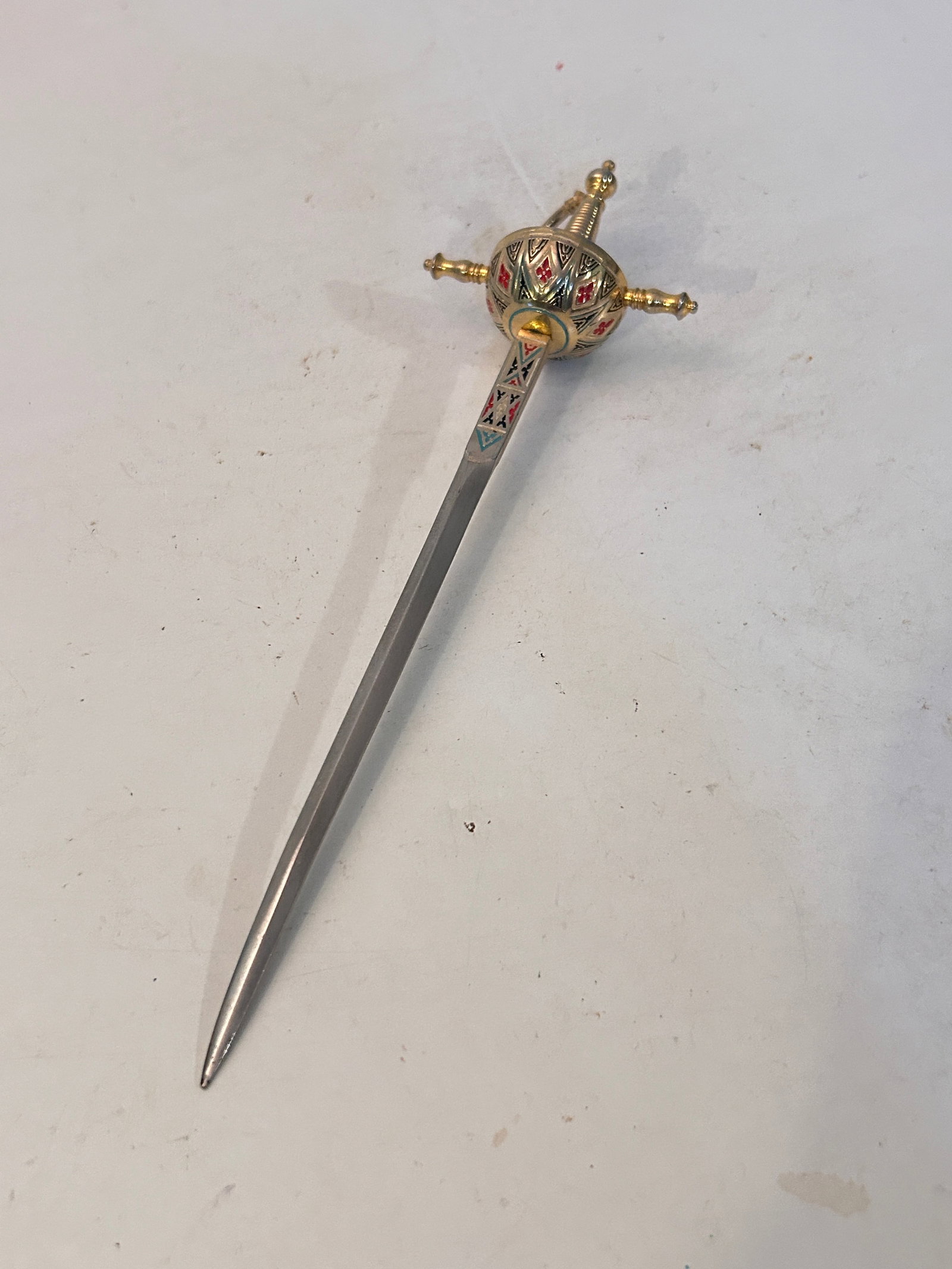 Vintage Sword letter opener: Vintage Sword letter opener Please view all photos as they are part of the description and condition of this Item, Feel free to contact me with questions or picture requests! Used Item AS IS