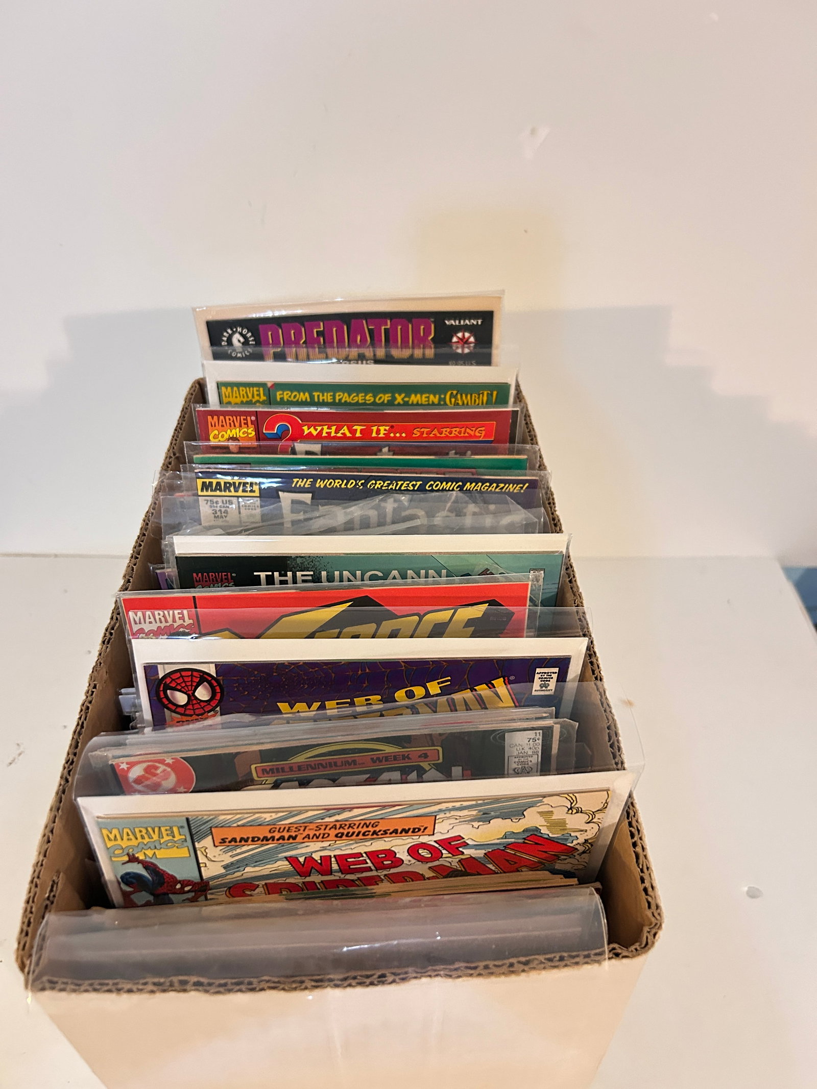 Vintage Short Box Of Comics: Vintage Short Box Of Comics Please view all photos as they are part of the description and condition of this Item, Feel free to contact me with questions or picture requests! Used Item AS IS