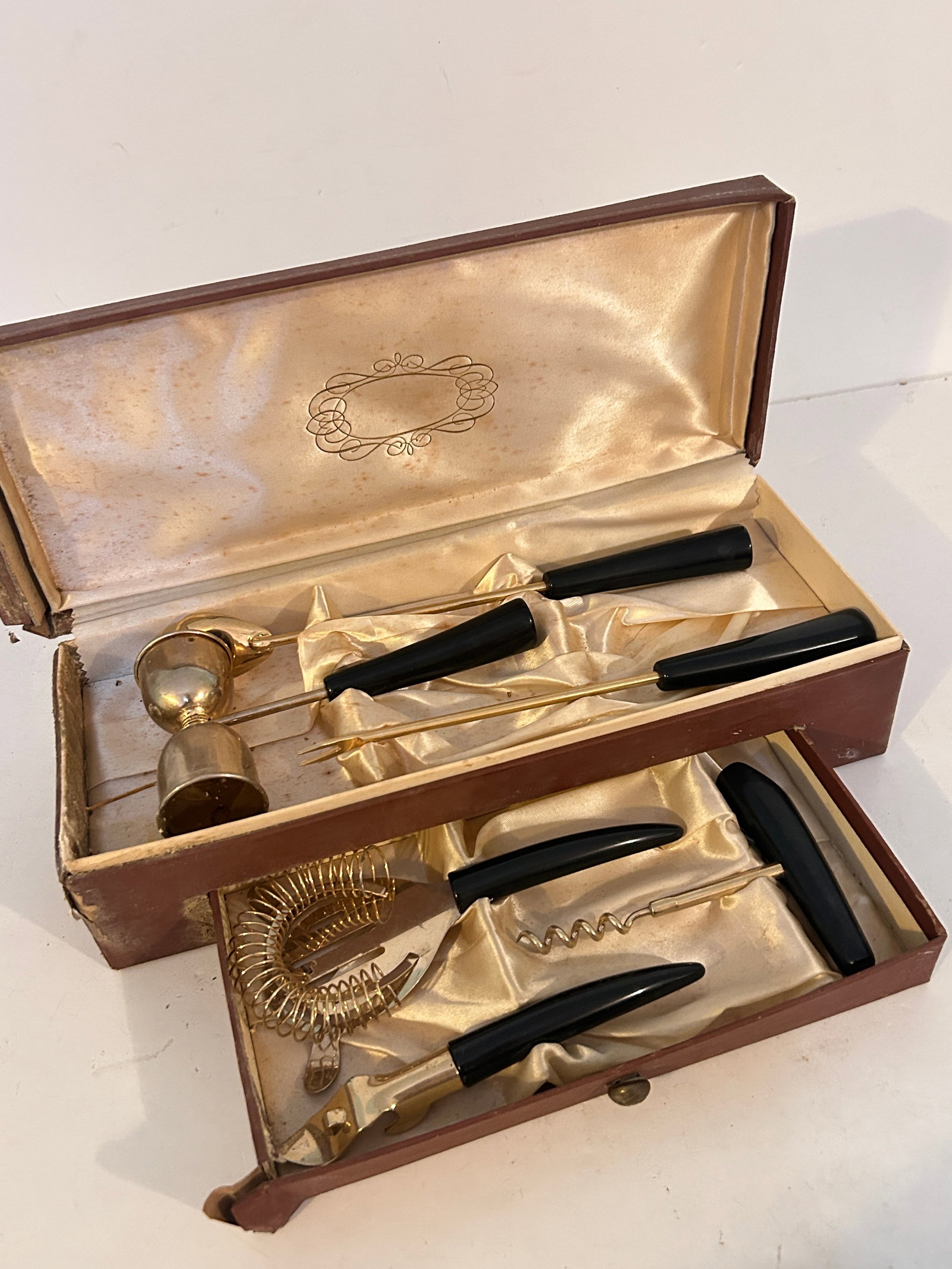 Vintage Goldtone Bartenders Set (1 of 4)