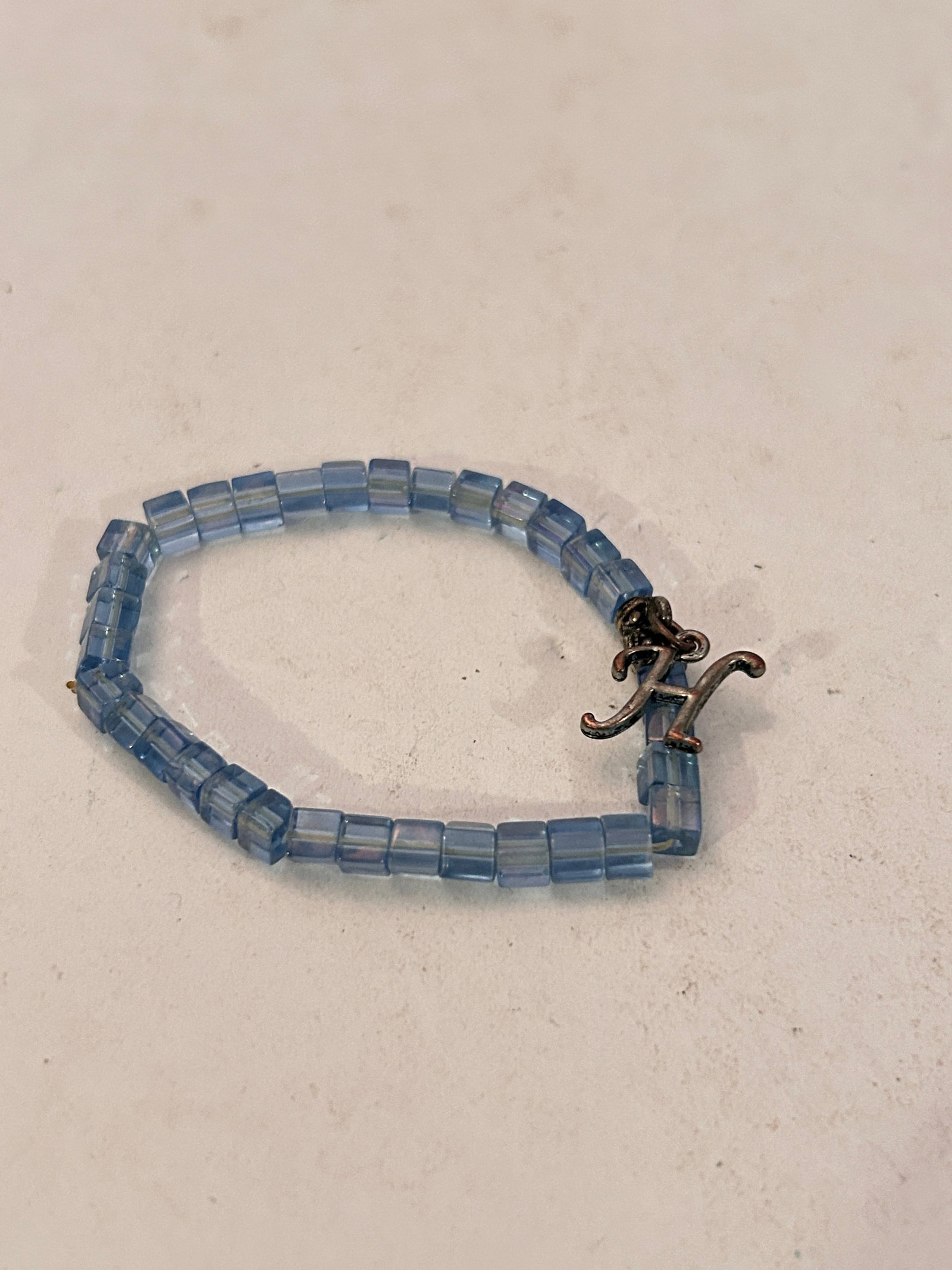Vintage Blue Honora stretch Bracelet (1 of 4)