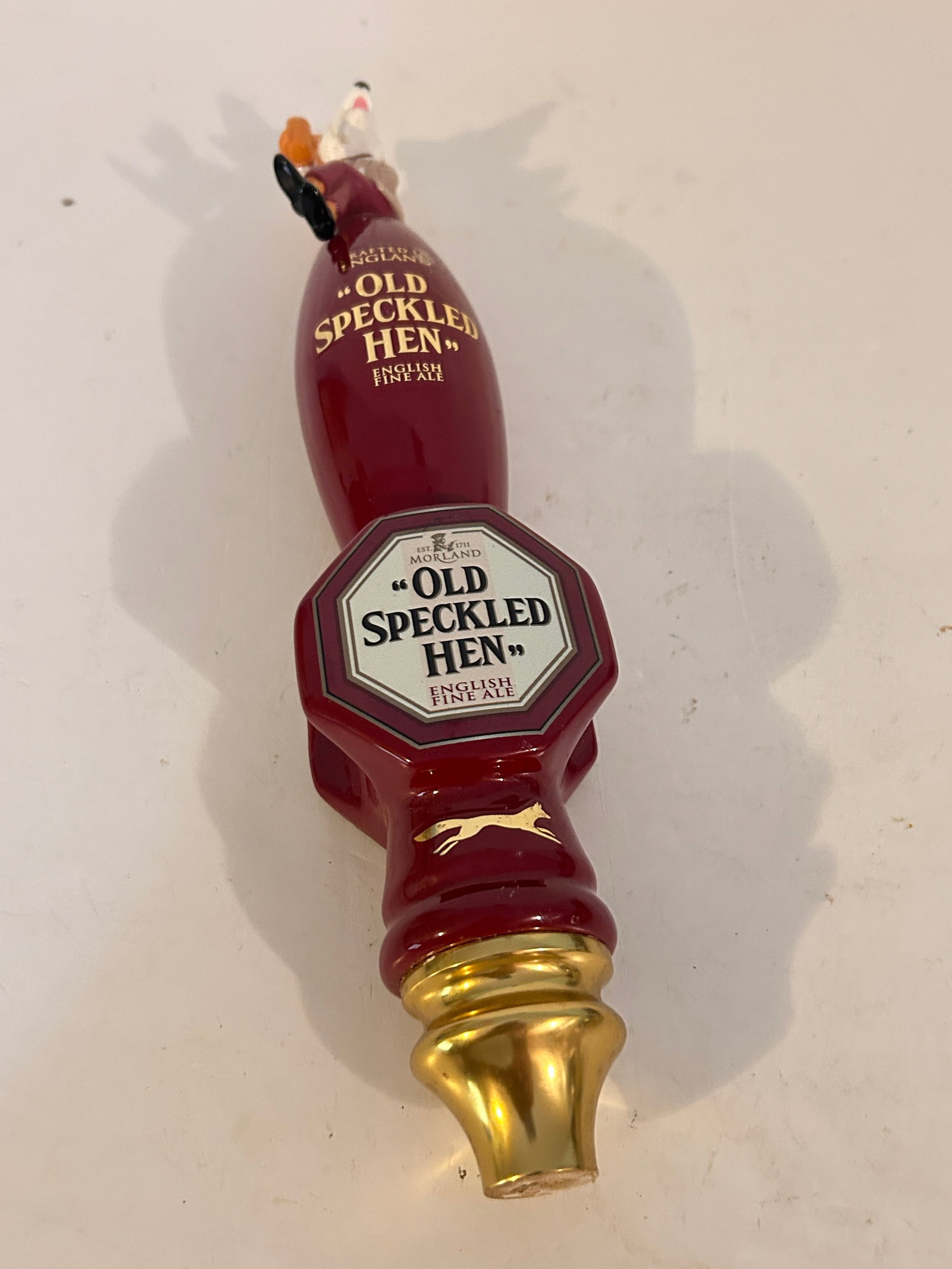 Vintage Beer Tap Old Speckled Hen: Vintage Beer Tap Old Speckled Hen Please view all photos as they are part of the description and condition of this Item, Feel free to contact me with questions or picture requests! Used Item AS IS