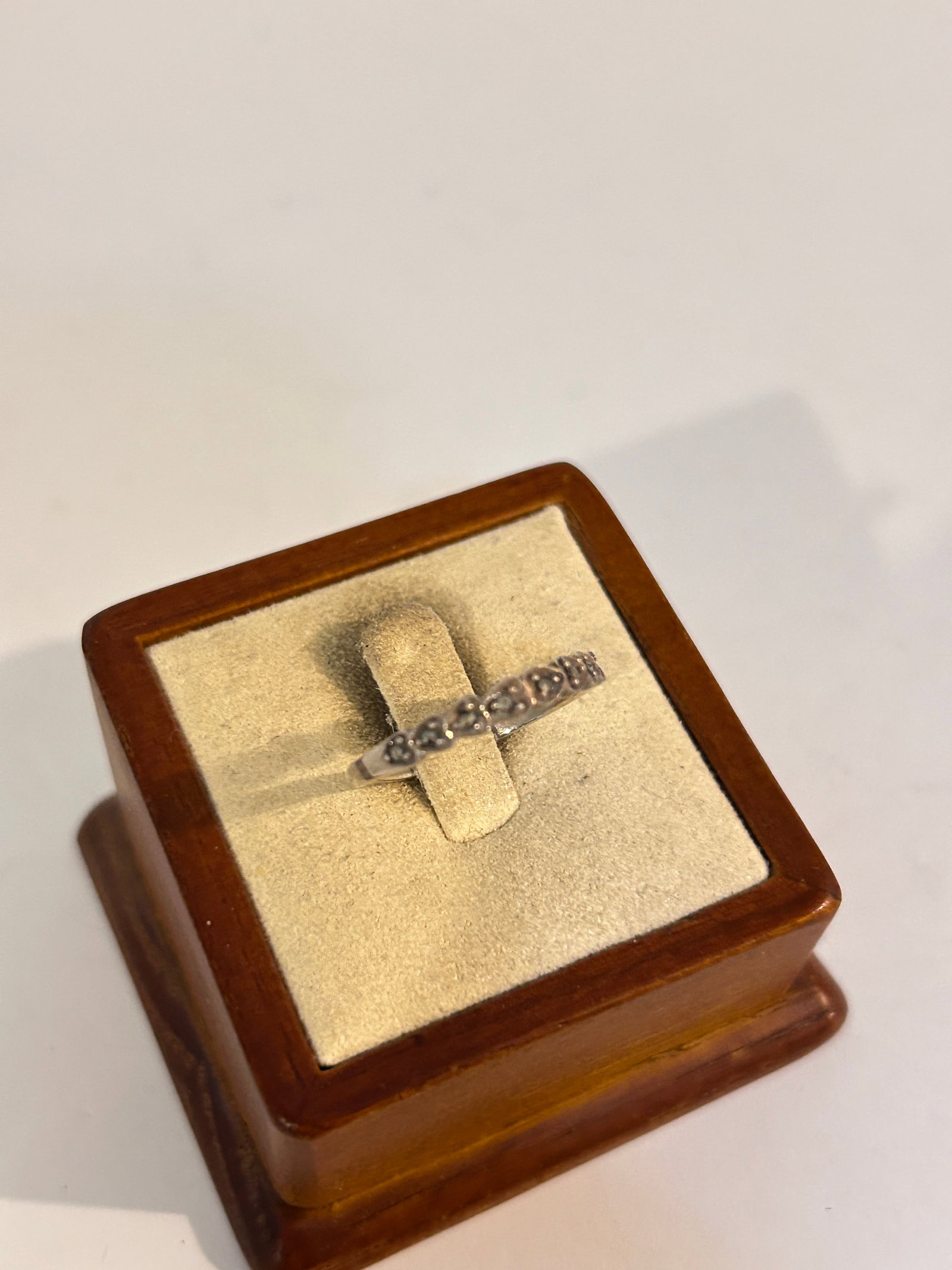 Vintage Sterling Silver marcasite heart Ring sz 8 (1 of 4)