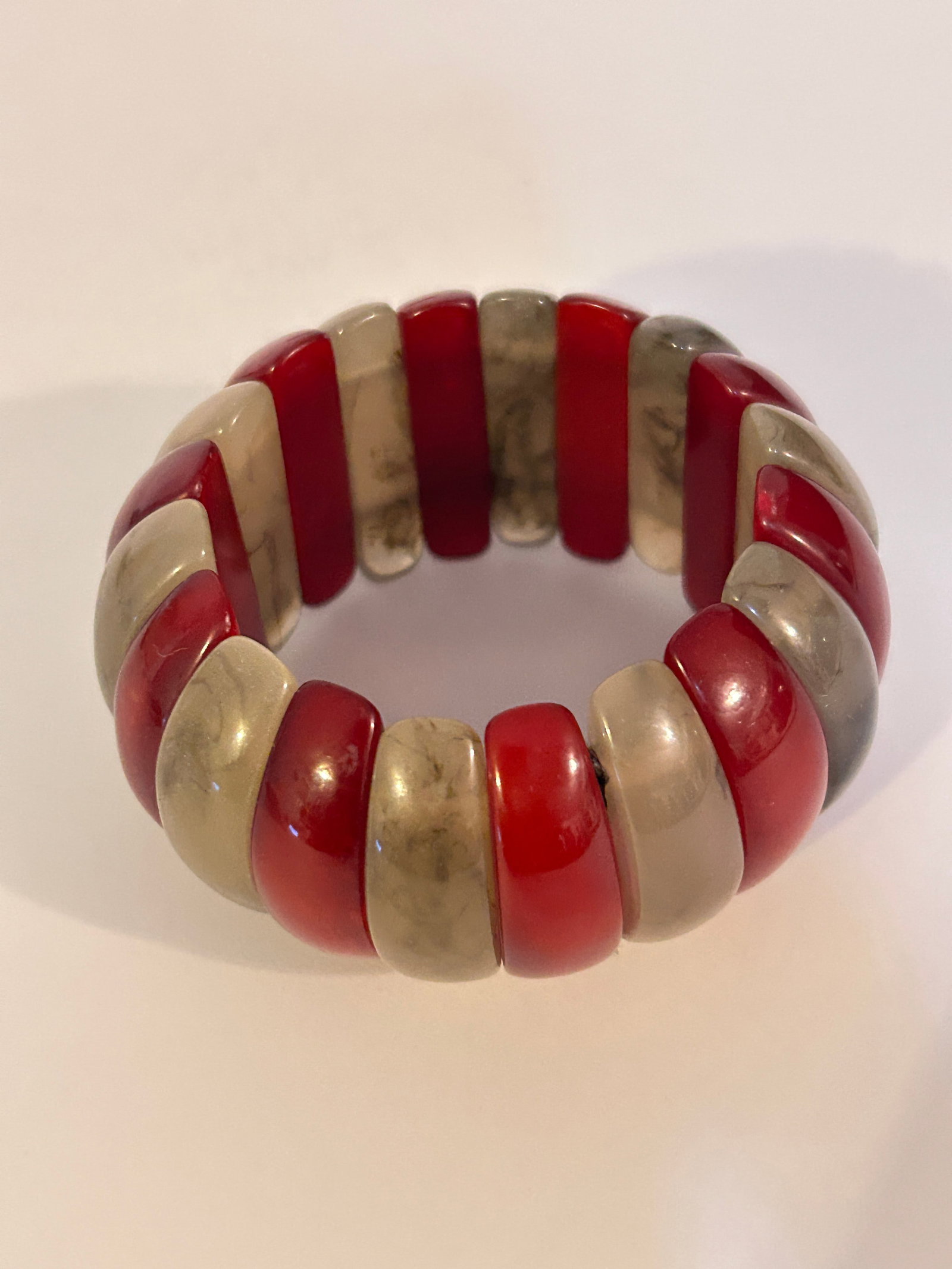 Nice wide Acrylic stretch Bracelet (1 of 4)