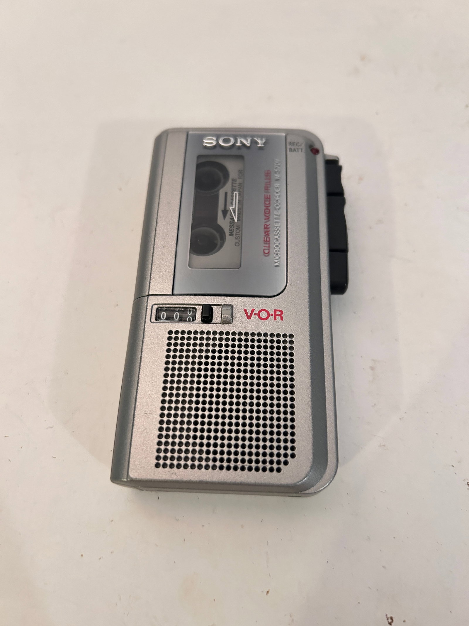 Sony M-570V Microcassette Voice Operated Recorder VOR Clear Voice Plus untested (1 of 5)