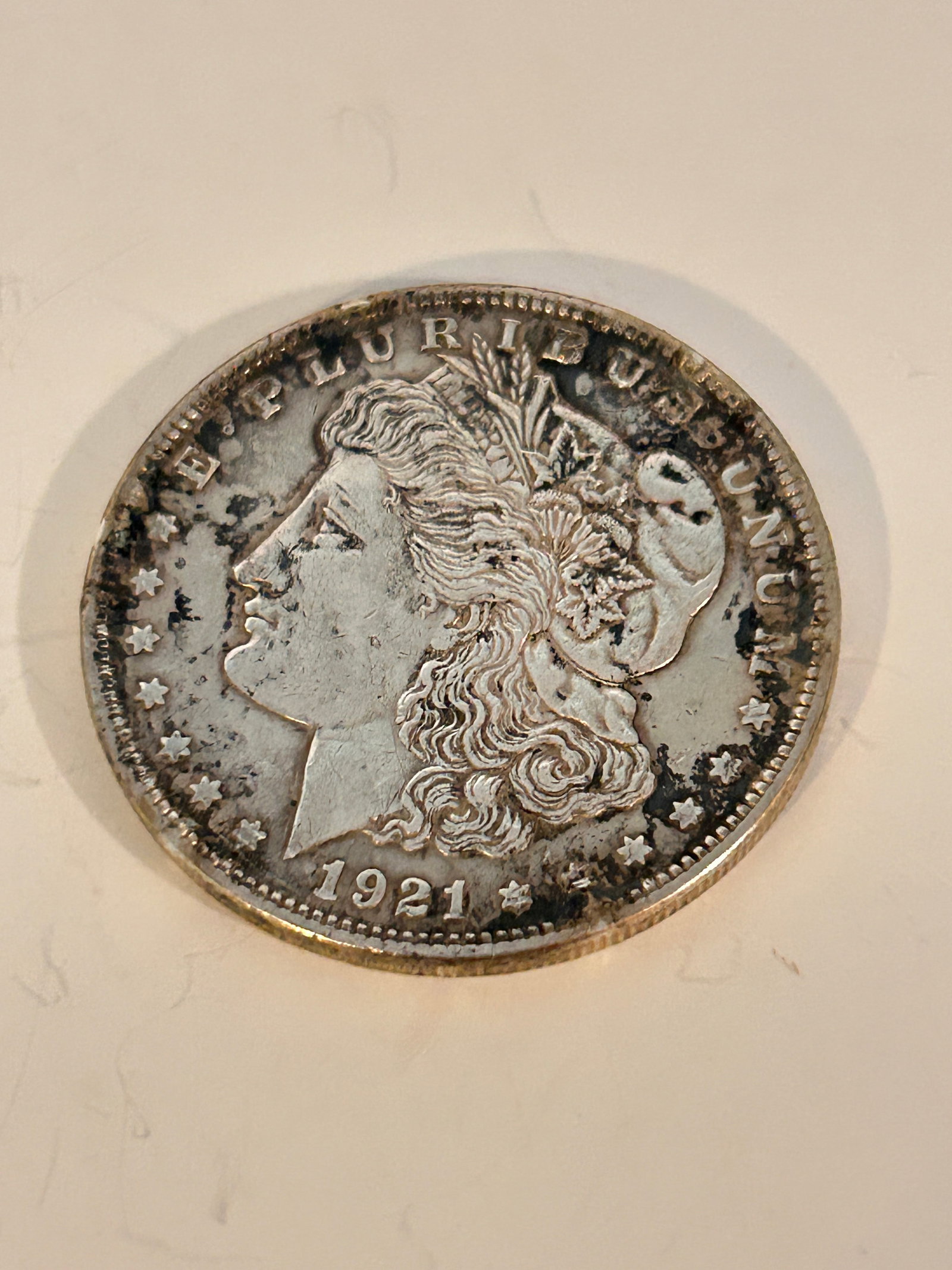 1921 Morgan Silver Dollar Antique US Coin 90% Silver (1 of 6)