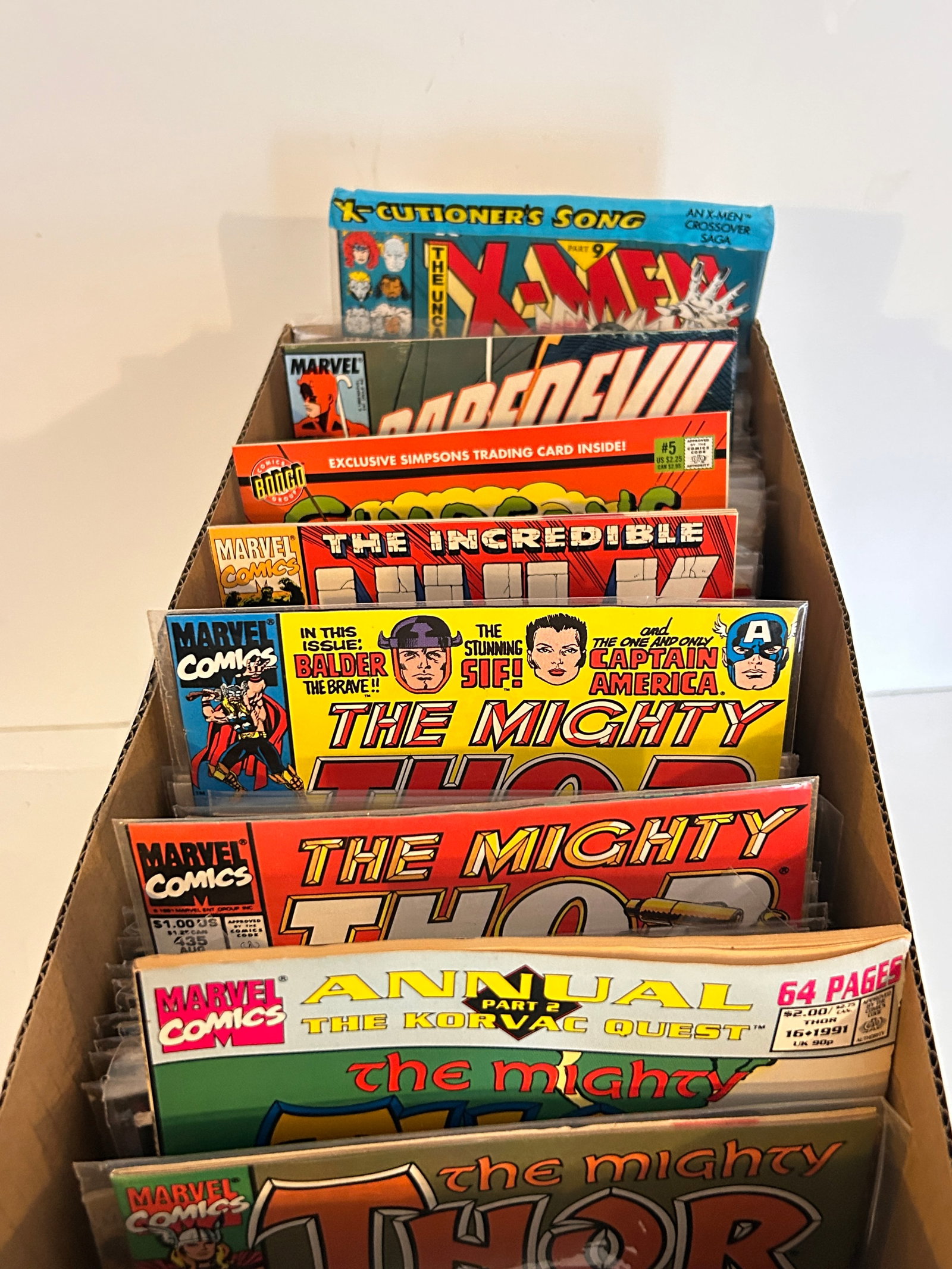 Vintage Short Box Of Comics: Vintage Short Box Of Comics Please view all photos as they are part of the description and condition of this Item, Feel free to contact me with questions or picture requests! Used Item AS IS