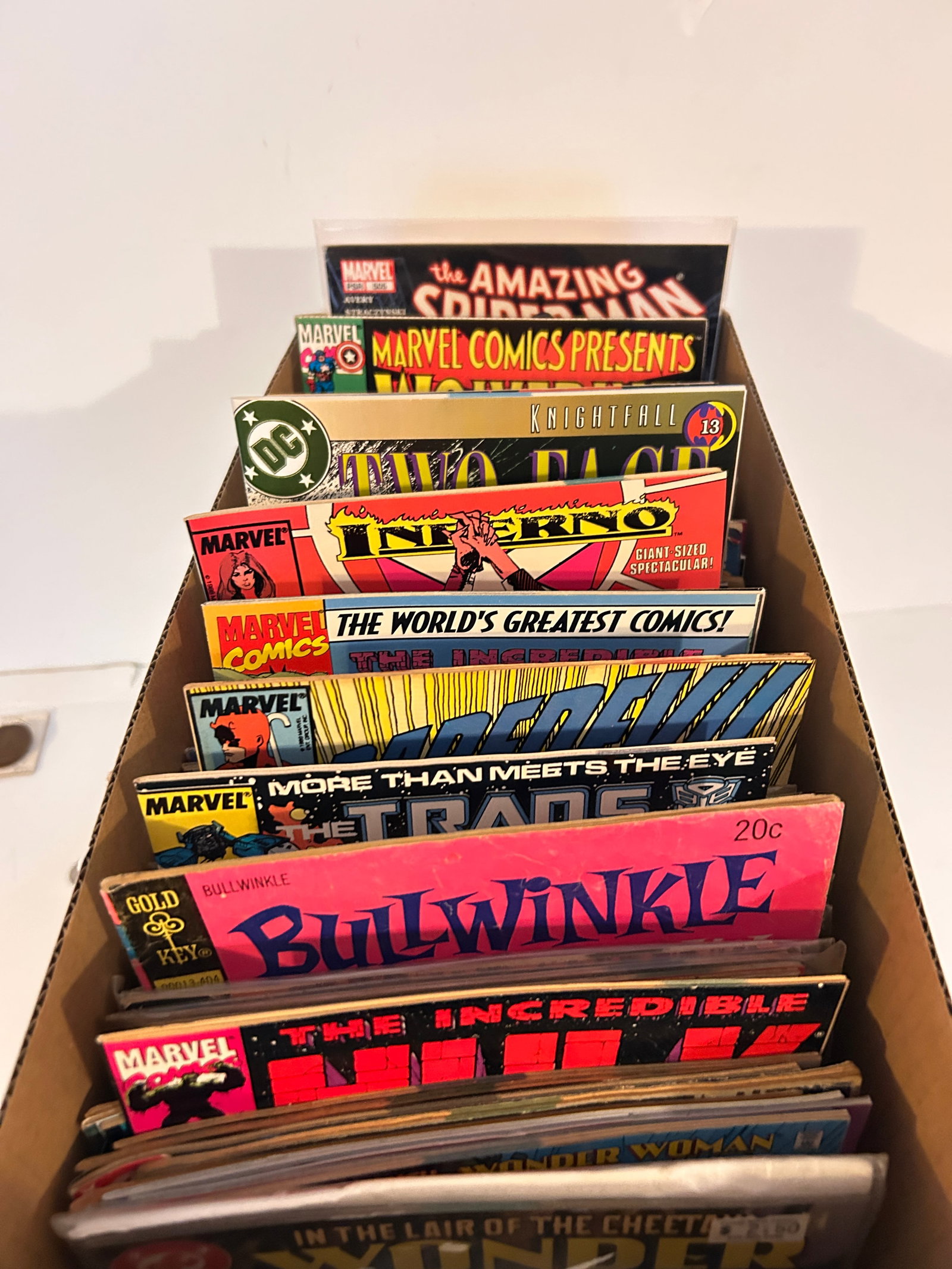 Vintage Short Box Of Comics: Vintage Short Box Of Comics Please view all photos as they are part of the description and condition of this Item, Feel free to contact me with questions or picture requests! Used Item AS IS