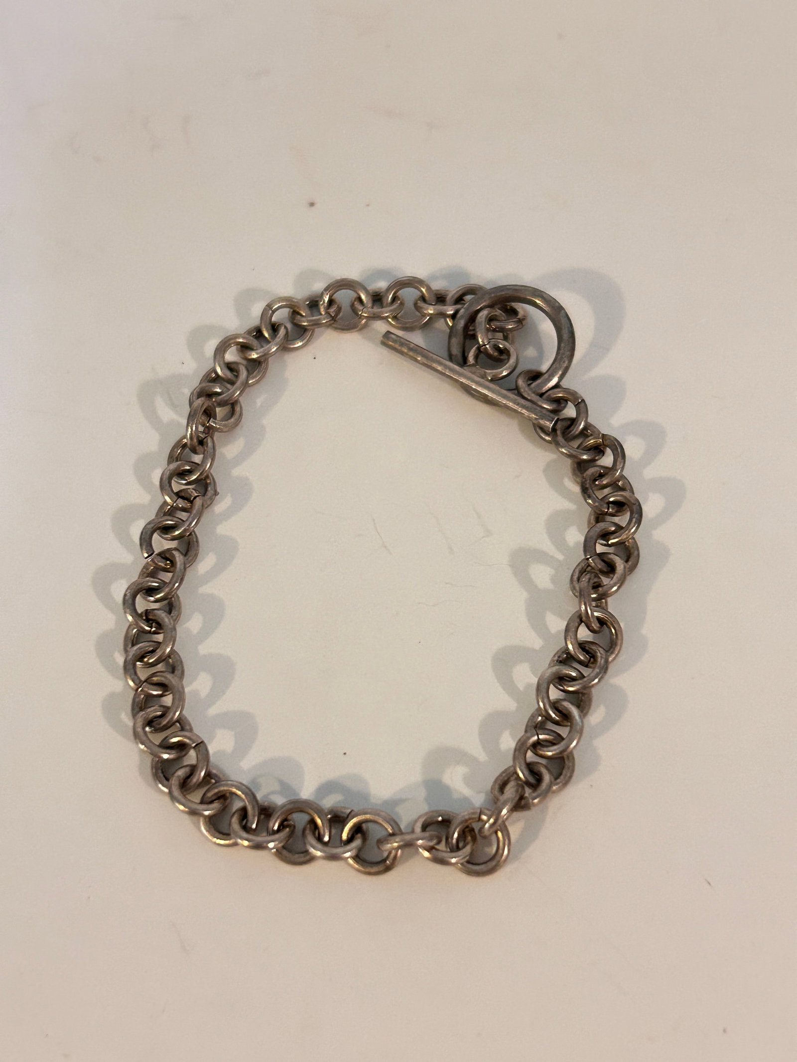 Vintage Sterling Silver Bracelet 7 1/2" 12 grams (1 of 4)