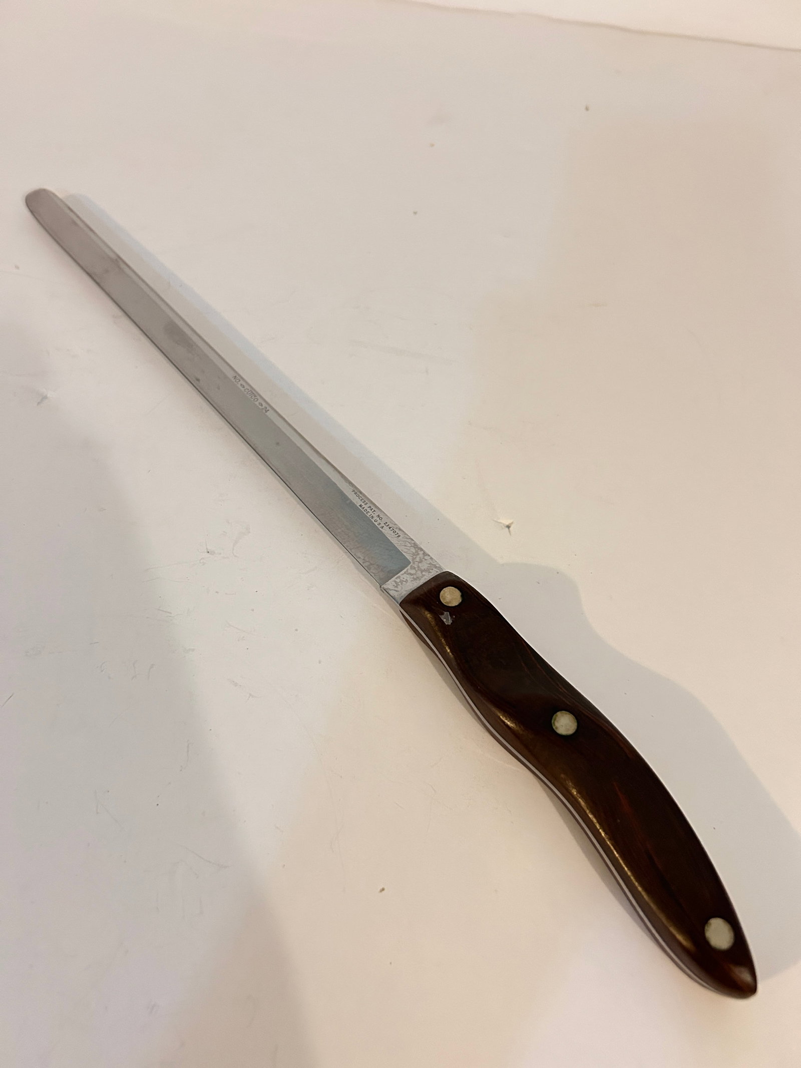 Cutco No. 24 Bread Knife Brown Handle USA (1 of 4)